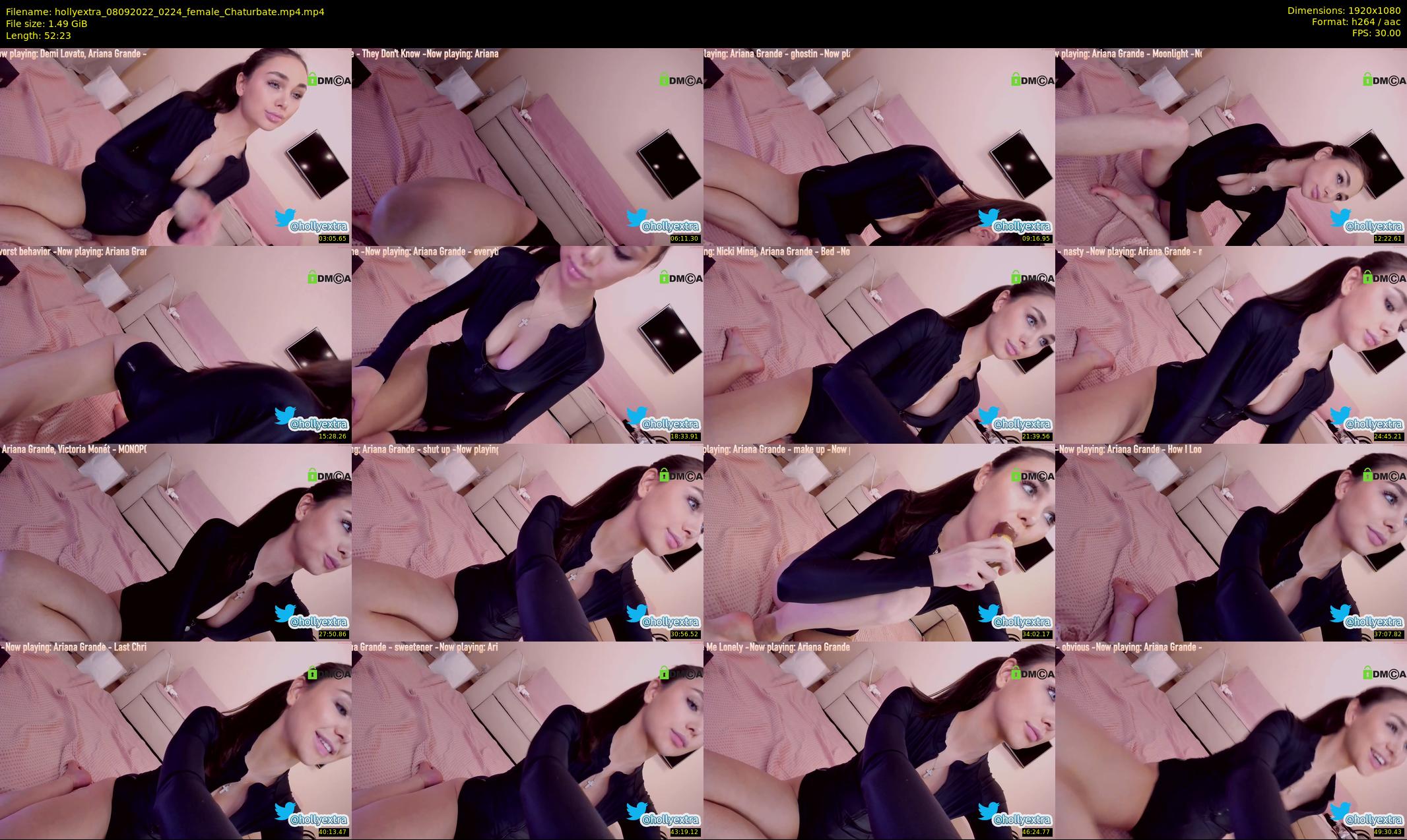 hollyextra — 53 minute Chaturbate female cam show recording, 1080p, Sep 8, 2022