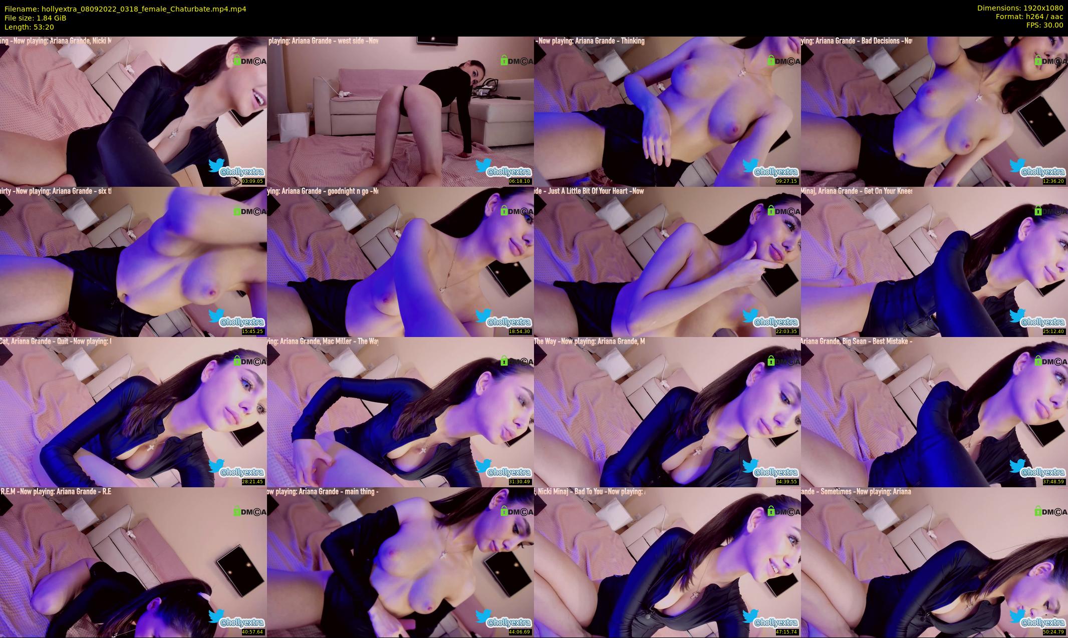 hollyextra — 54 minute Chaturbate female cam show recording, 1080p, Sep 8, 2022