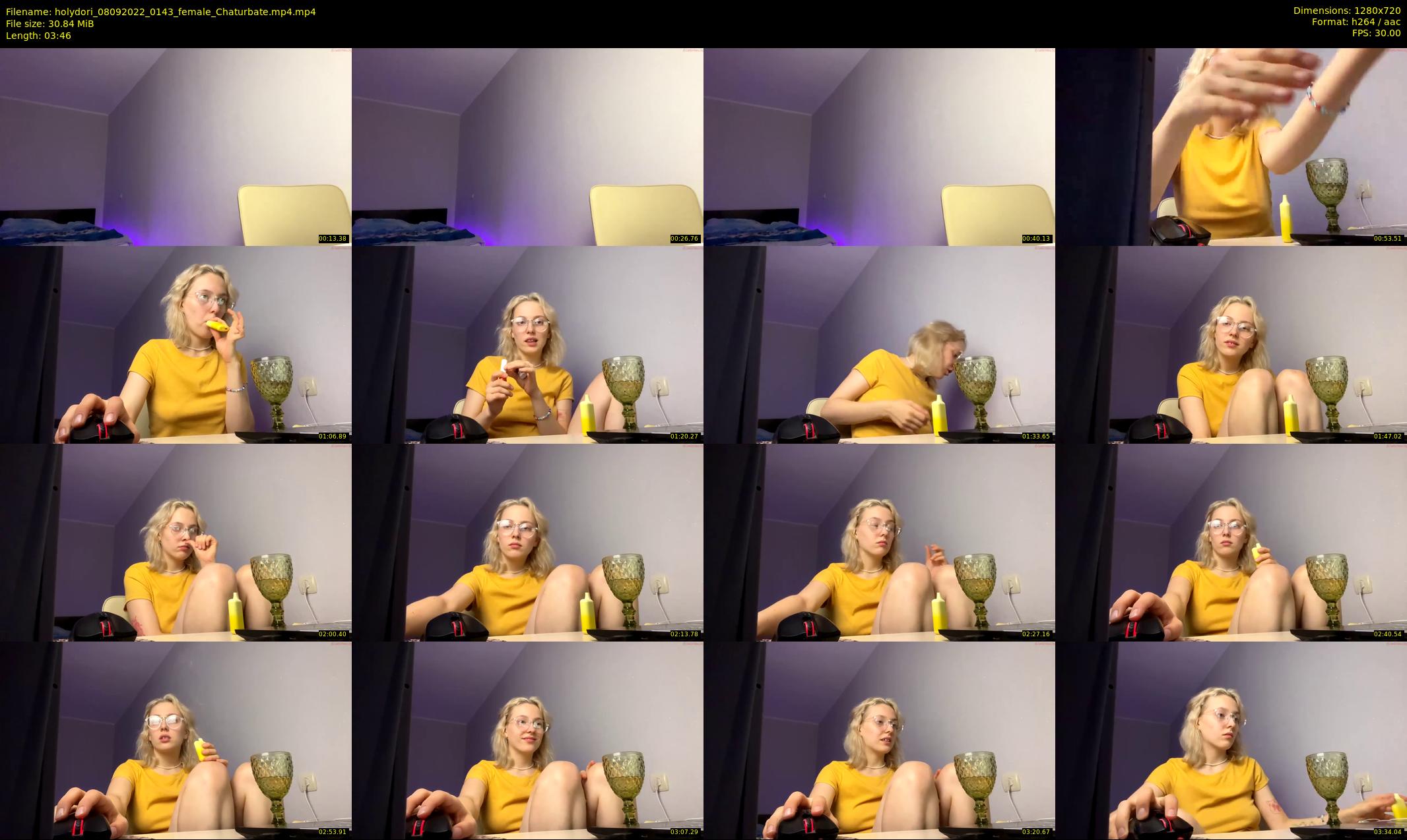 holydori — 4 minute Chaturbate female cam show recording, 720p, Sep 8, 2022
