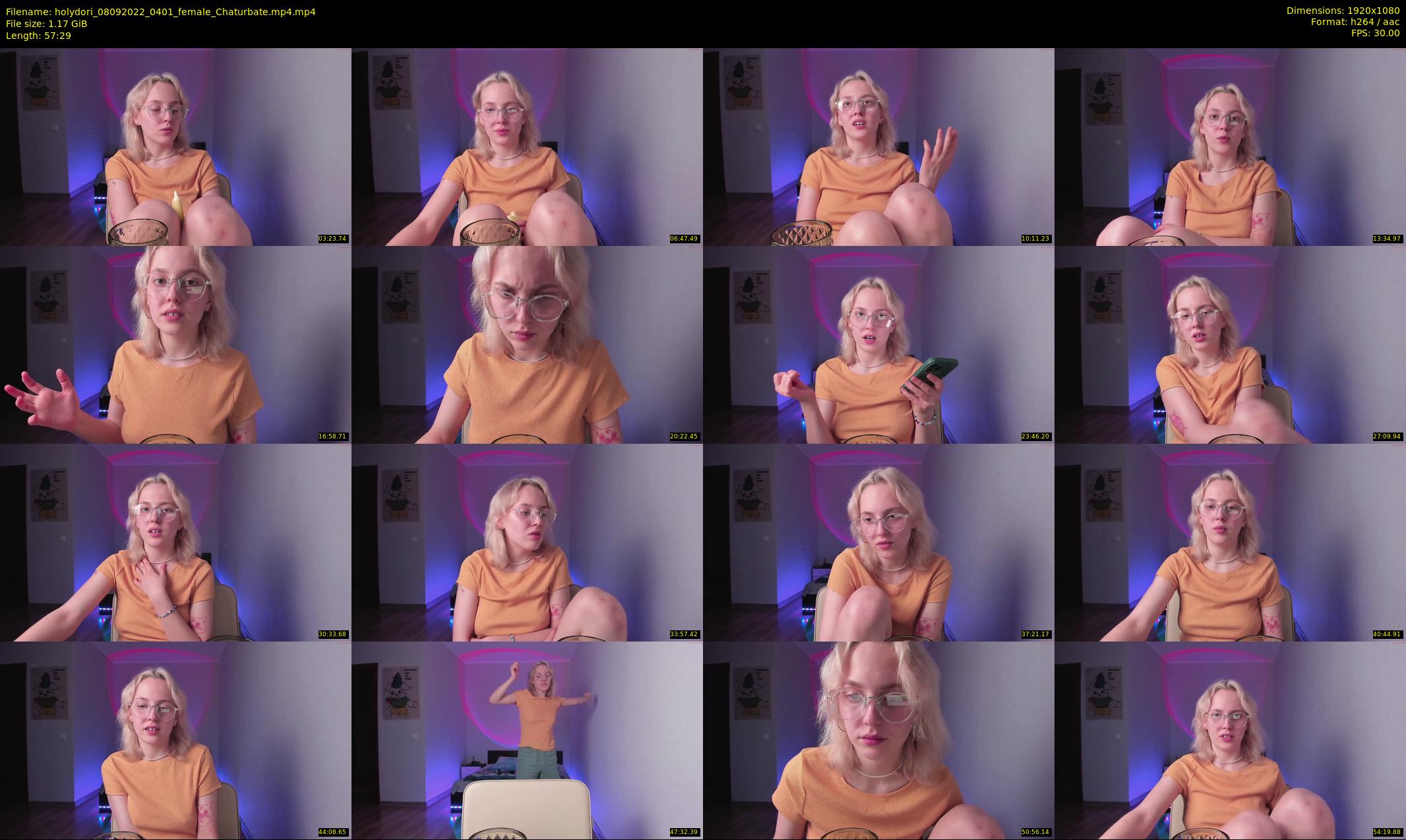 holydori — 58 minute Chaturbate female cam show recording, 1080p, Sep 8, 2022