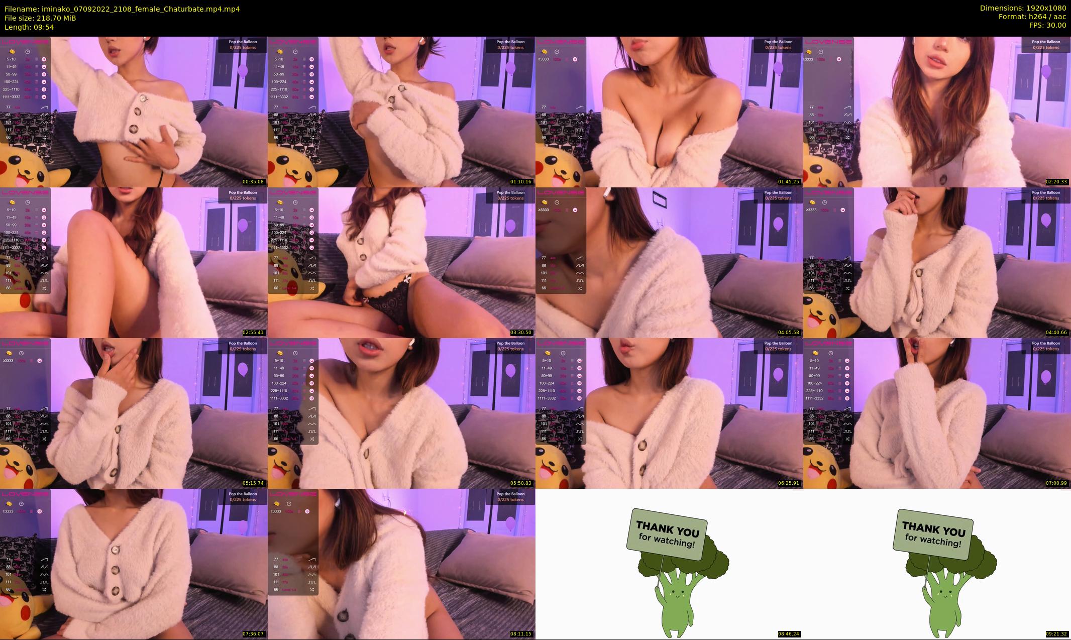 iminako — 10 minute Chaturbate female cam show recording, 1080p, Sep 7, 2022