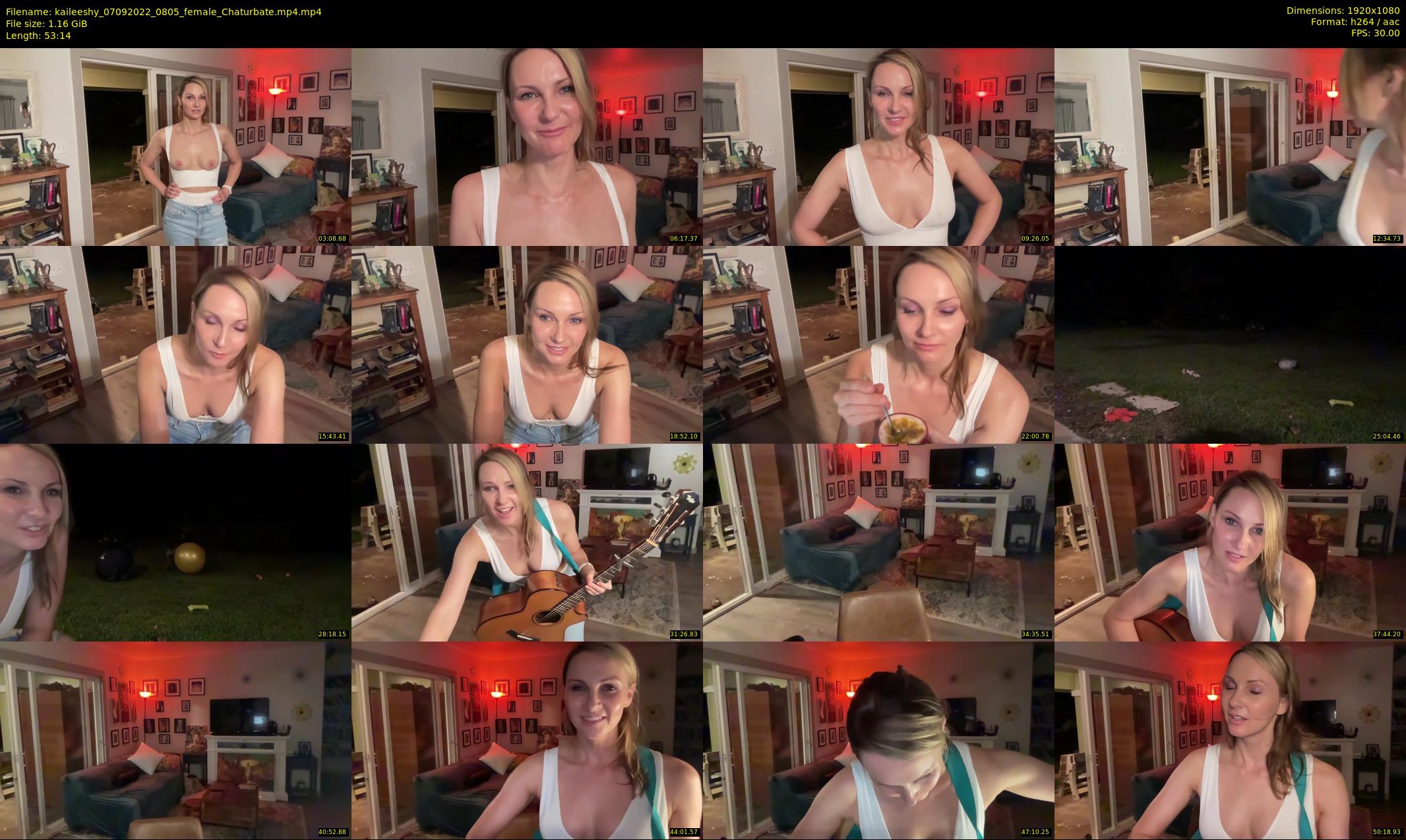 kaileeshy — 54 minute Chaturbate female cam show recording, 1080p, Sep 7, 2022
