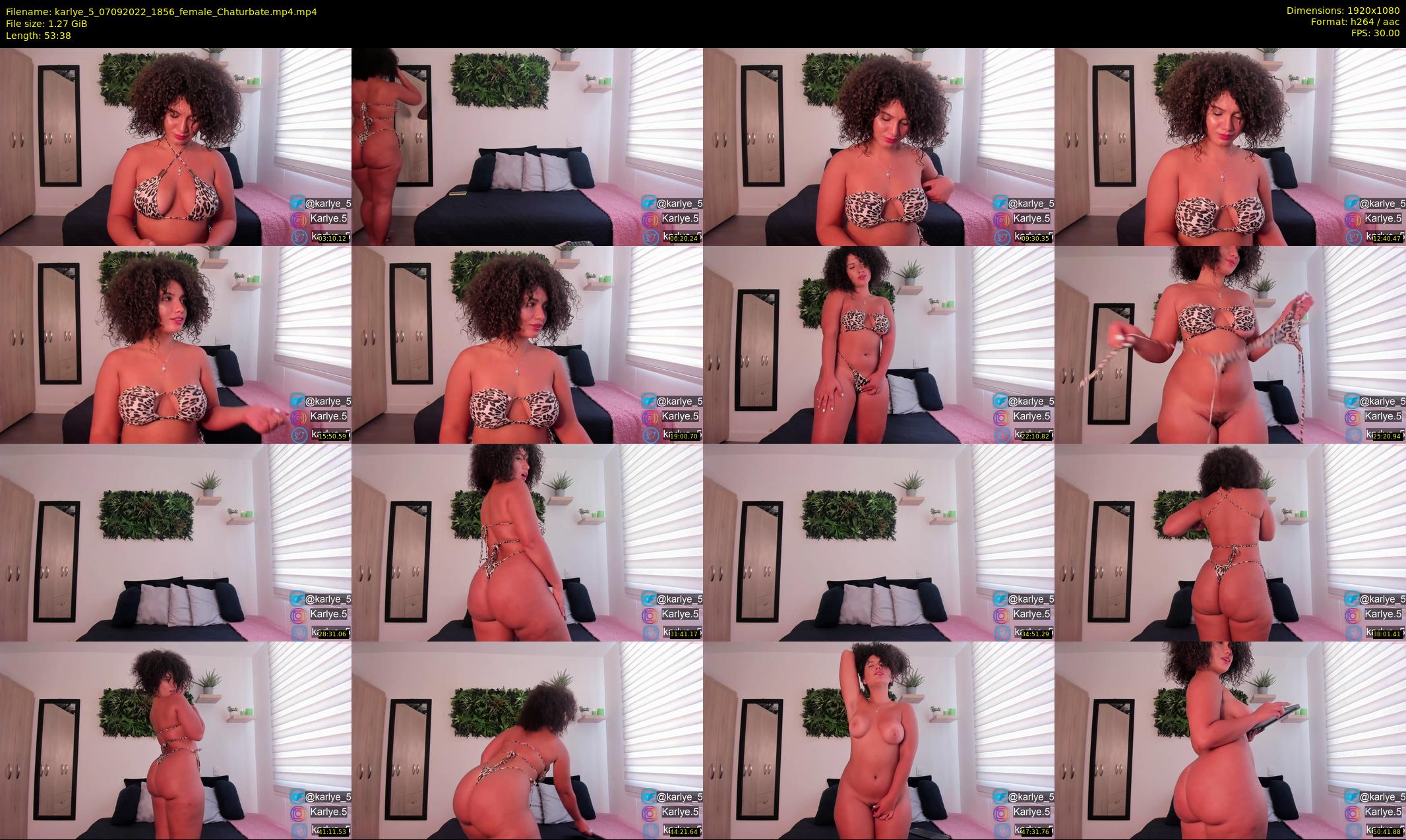 karlye_5 — 54 minute Chaturbate female cam show recording, 1080p, Sep 7, 2022