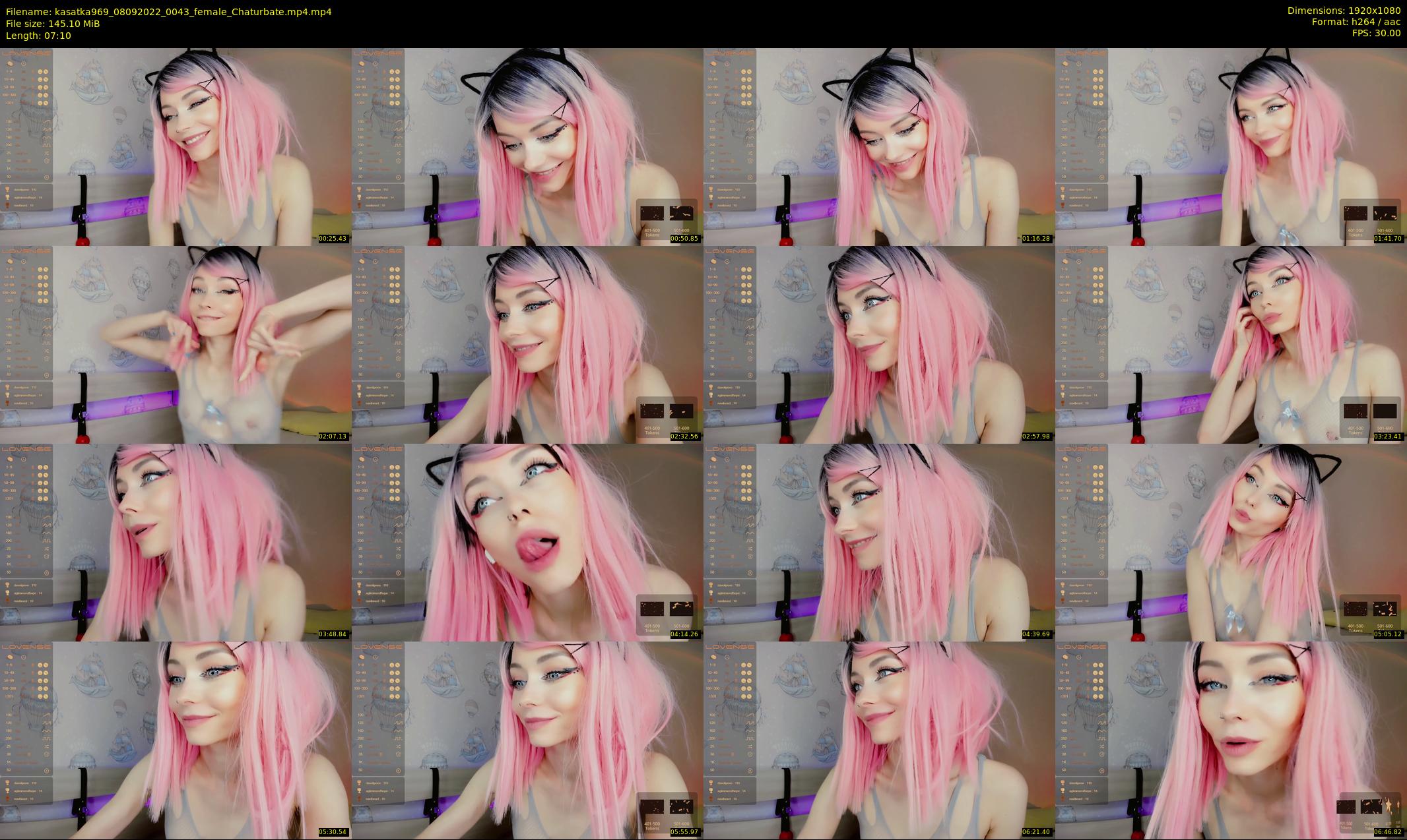 kasatka969 — 8 minute Chaturbate female cam show recording, 1080p, Sep 8, 2022