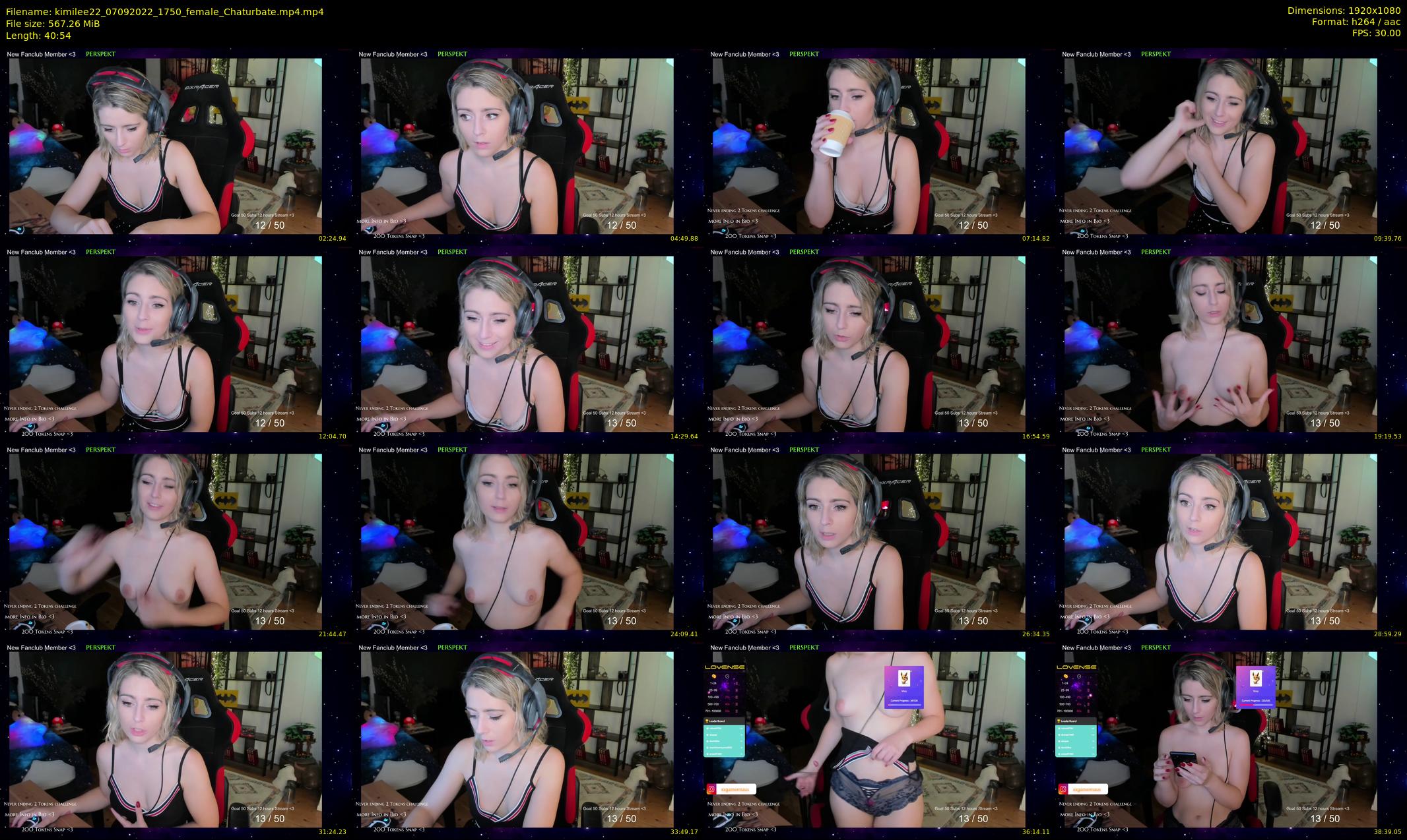 kimilee22 — 41 minute Chaturbate female cam show recording, 1080p, Sep 7, 2022