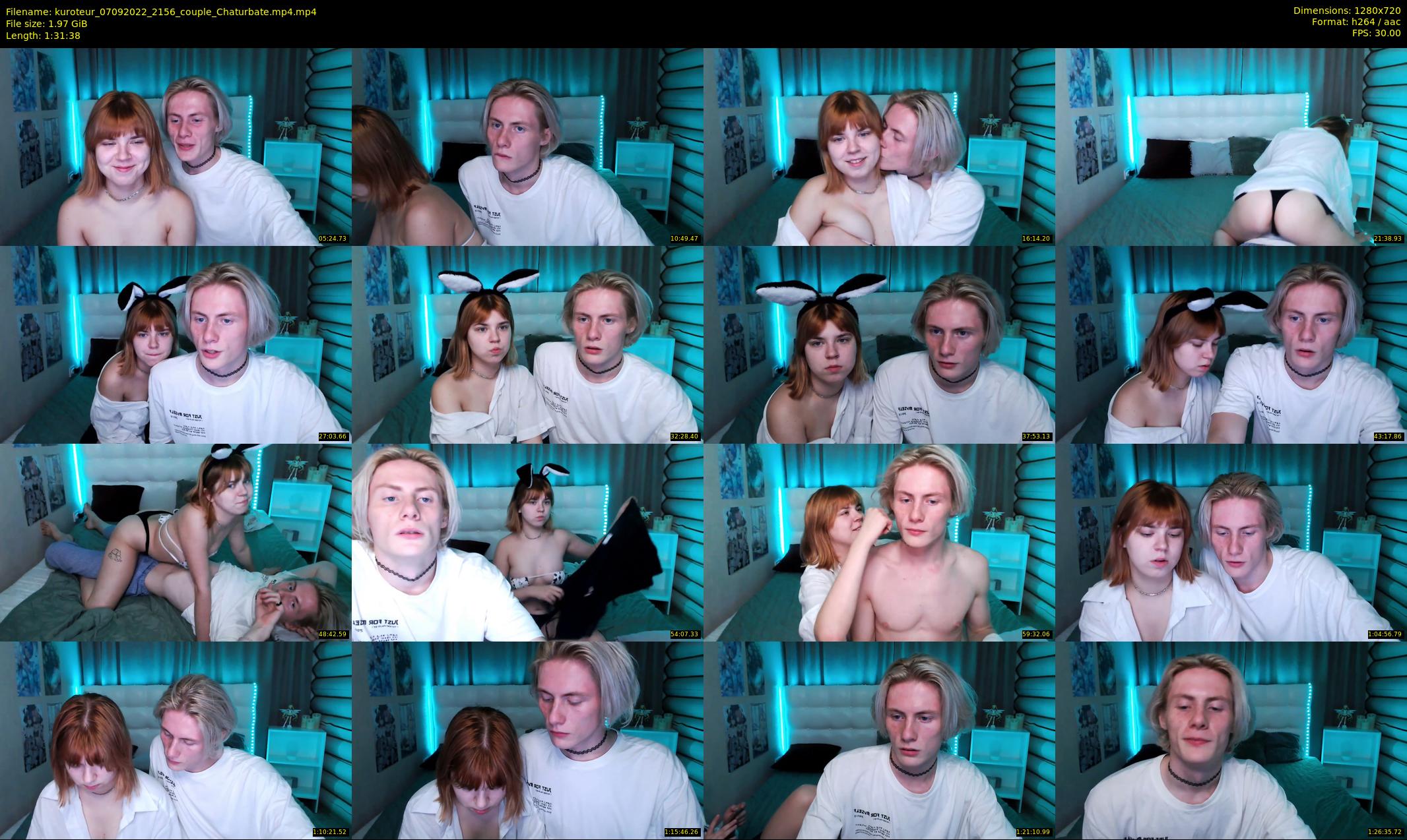 kuroteur — 92 minute Chaturbate couple cam show recording, 720p, Sep 7, 2022