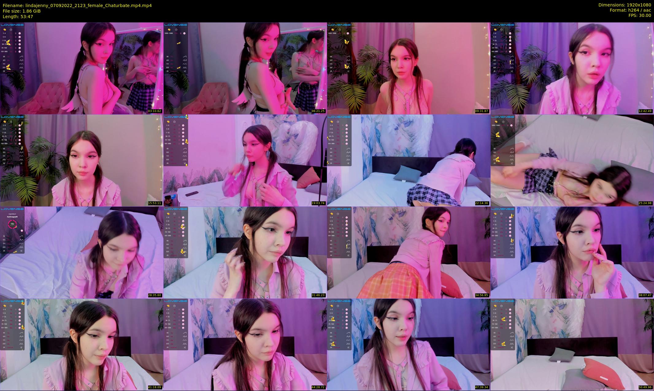 lindajenny — 54 minute Chaturbate couple cam show recording, 1080p, Sep 7, 2022