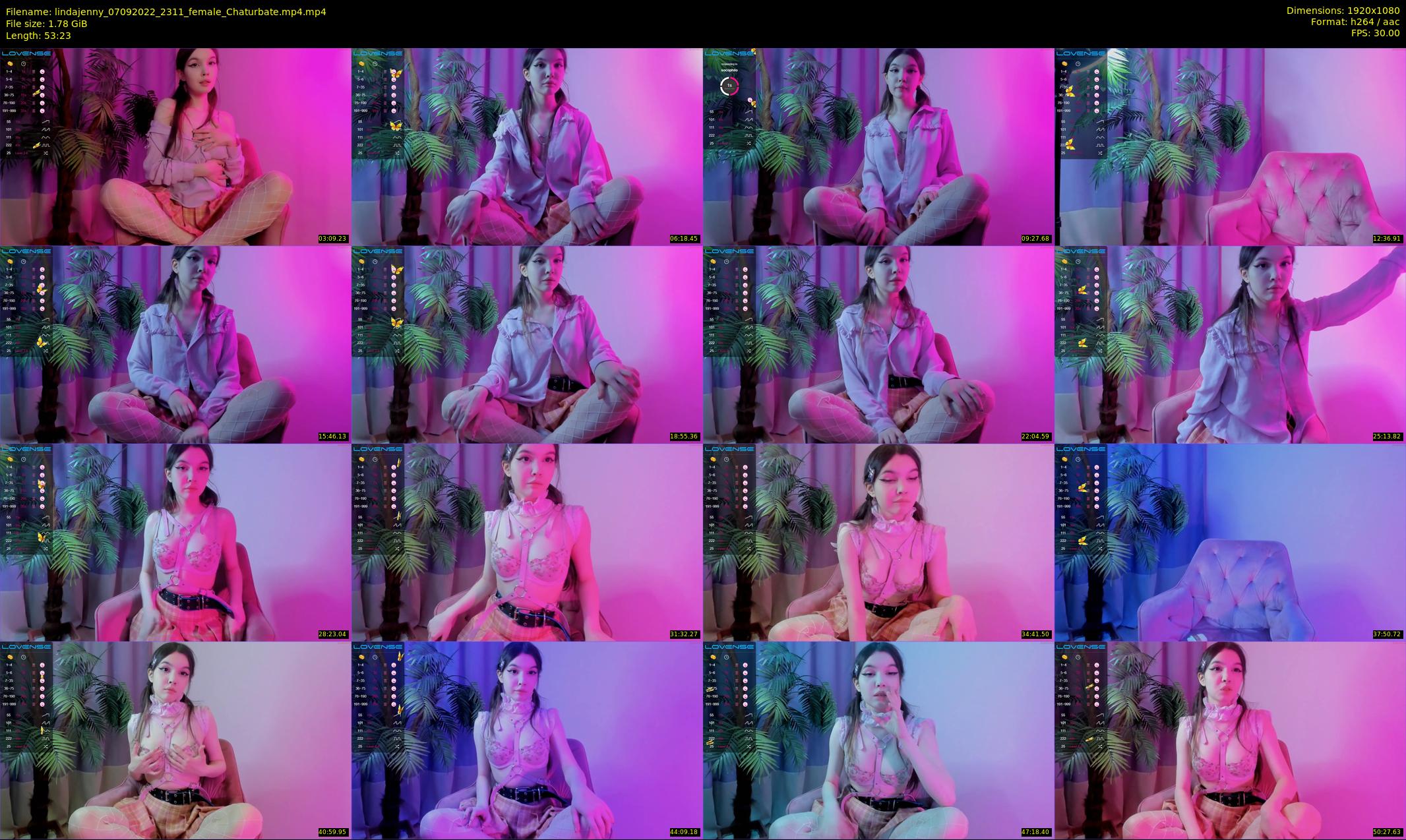 lindajenny — 54 minute Chaturbate couple cam show recording, 1080p, Sep 7, 2022