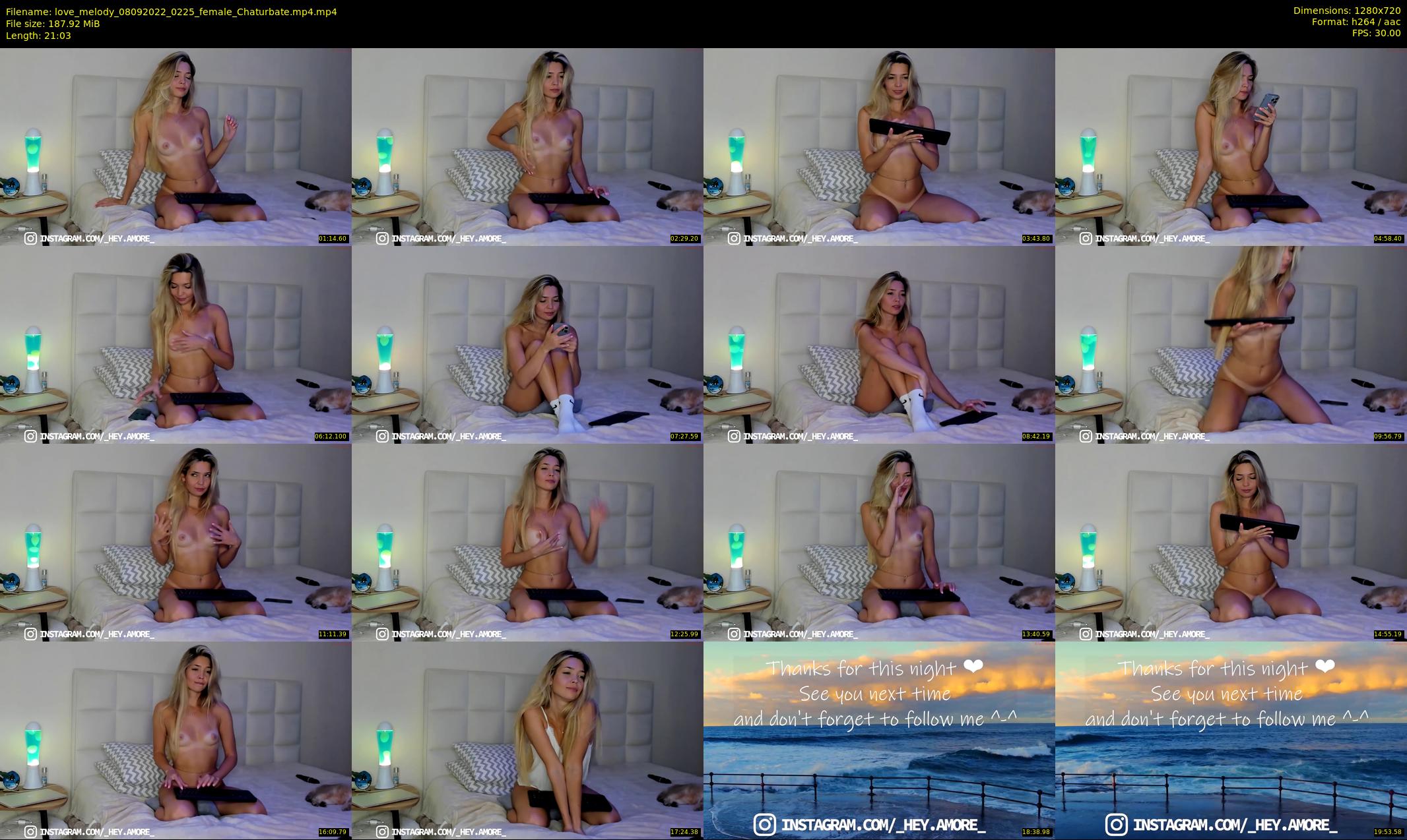 love_melody — 22 minute Chaturbate female cam show recording, 720p, Sep 8, 2022