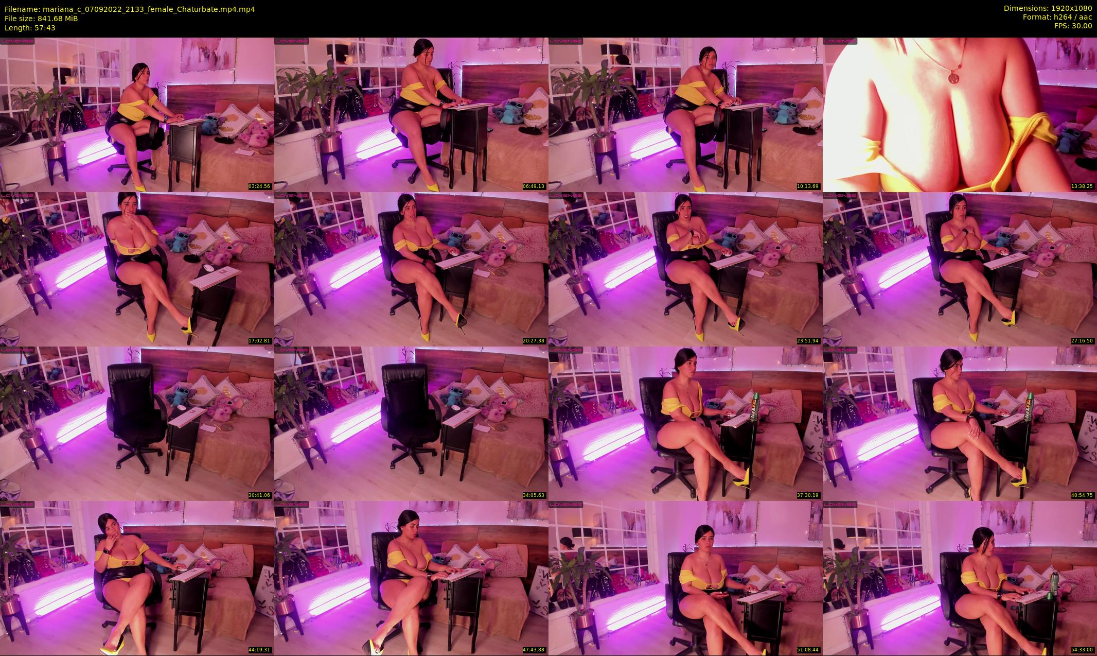 mariana_c — 58 minute Chaturbate female cam show recording, 1080p, Sep 7, 2022