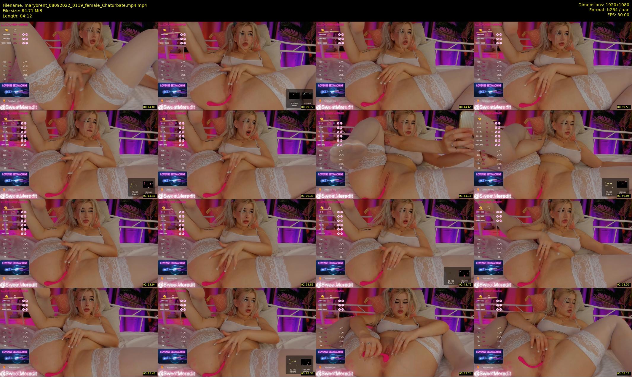 marybrent — 5 minute Chaturbate female cam show recording, 1080p, Sep 8, 2022