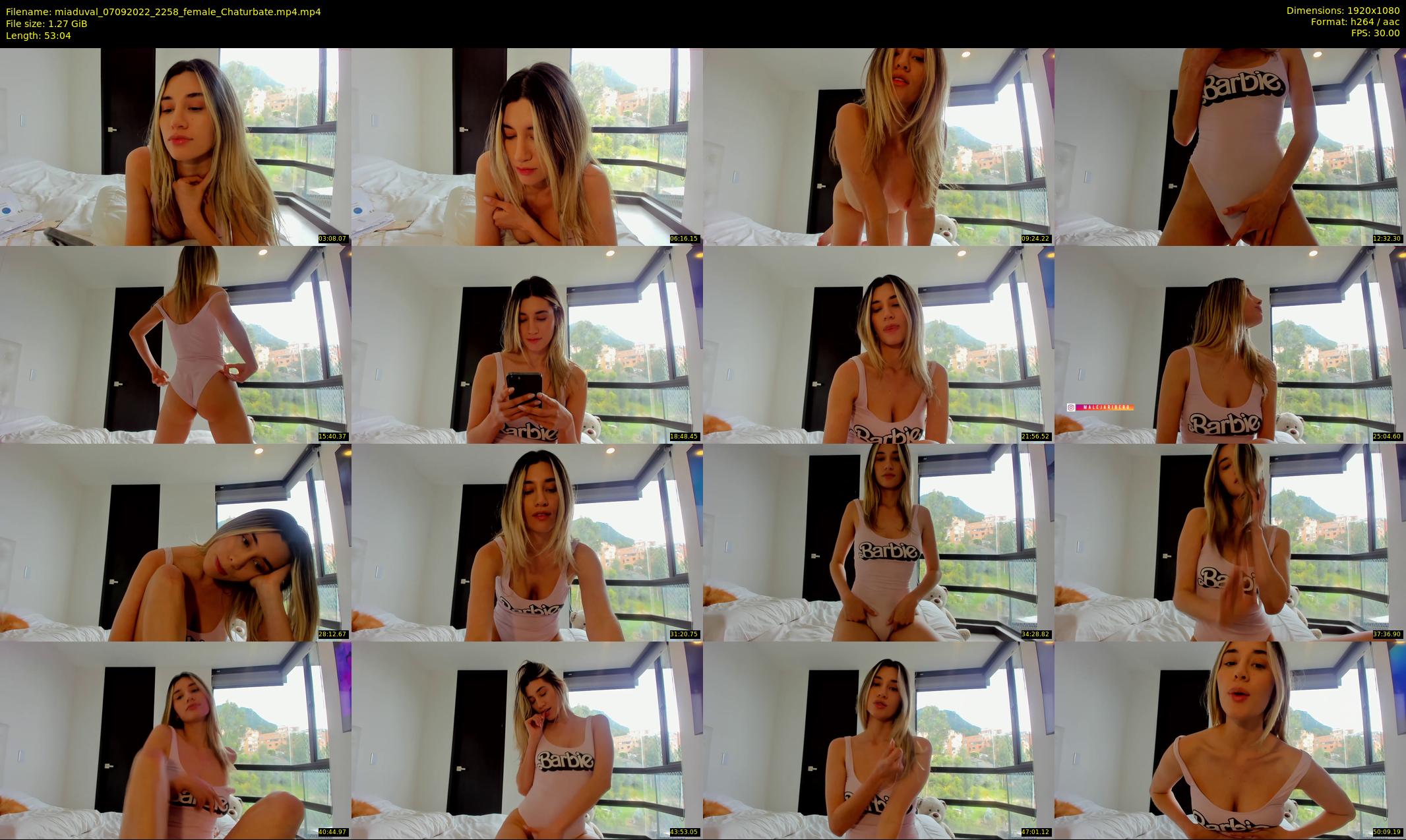 miaduval — 54 minute Chaturbate female cam show recording, 1080p, Sep 7, 2022