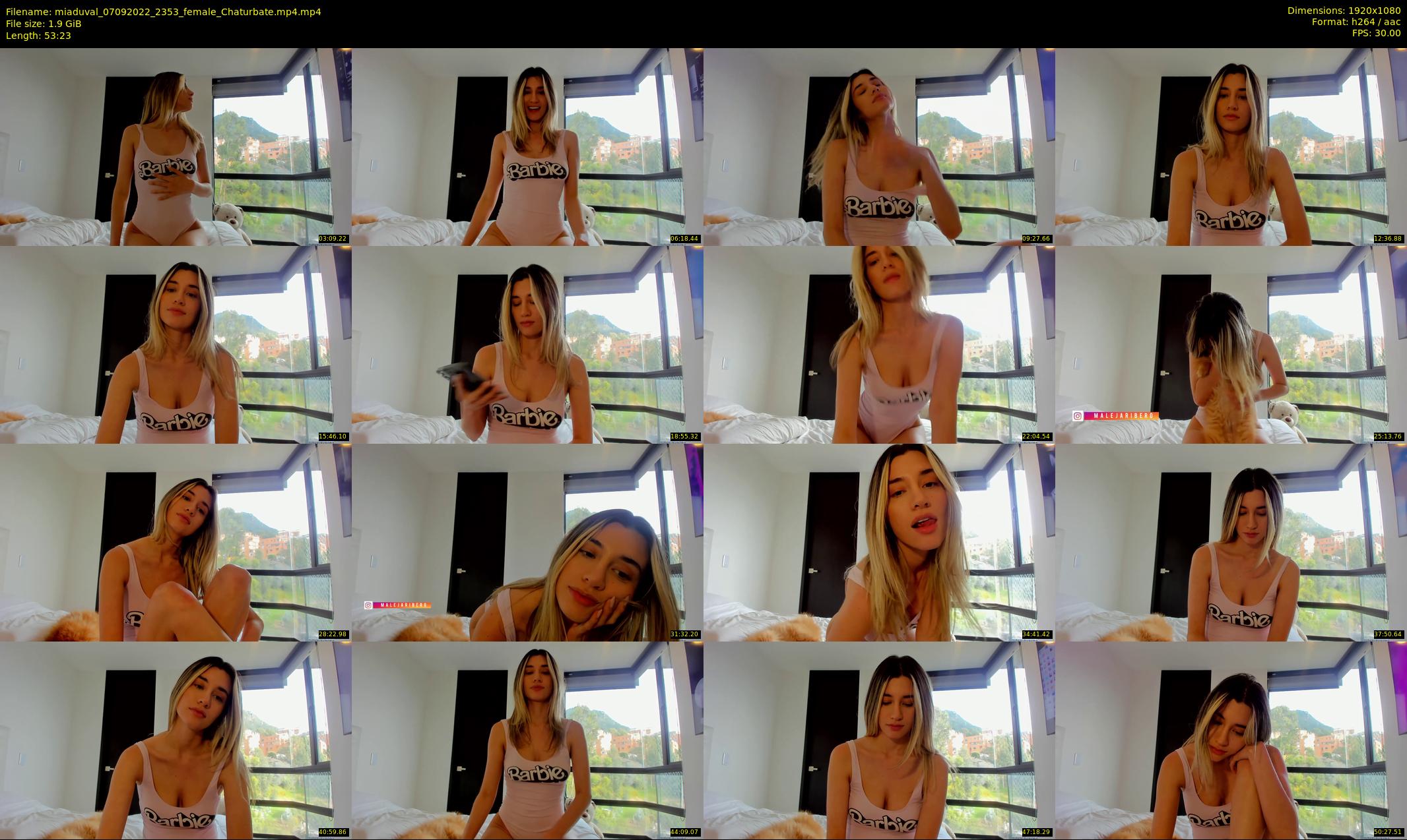miaduval — 54 minute Chaturbate female cam show recording, 1080p, Sep 7, 2022