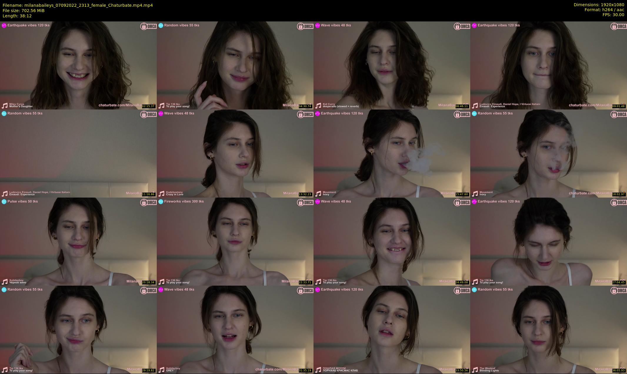 milanabaileys — 39 minute Chaturbate female cam show recording, 1080p, Sep 7, 2022
