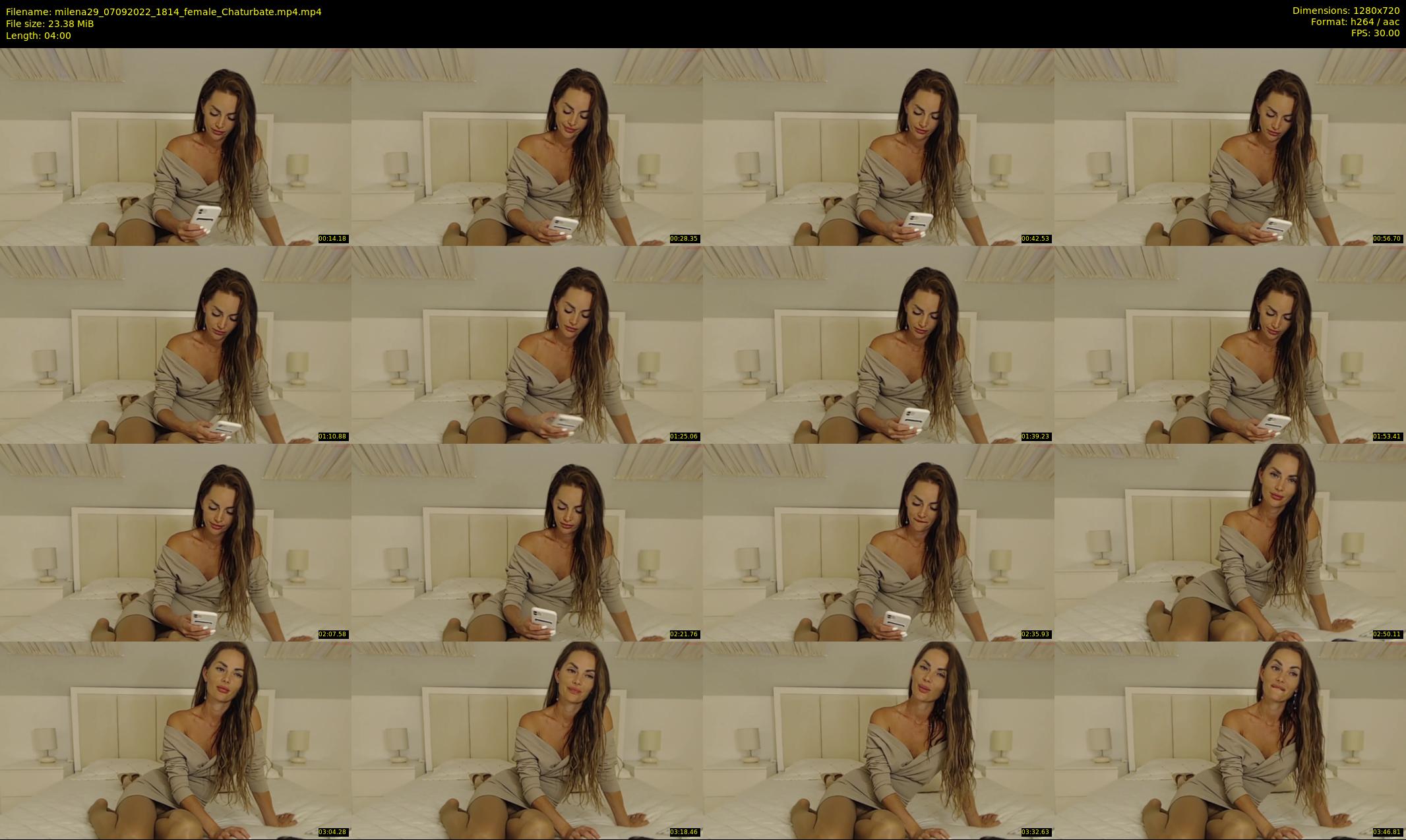 milena29 — 4 minute Chaturbate female cam show recording, 720p, Sep 7, 2022