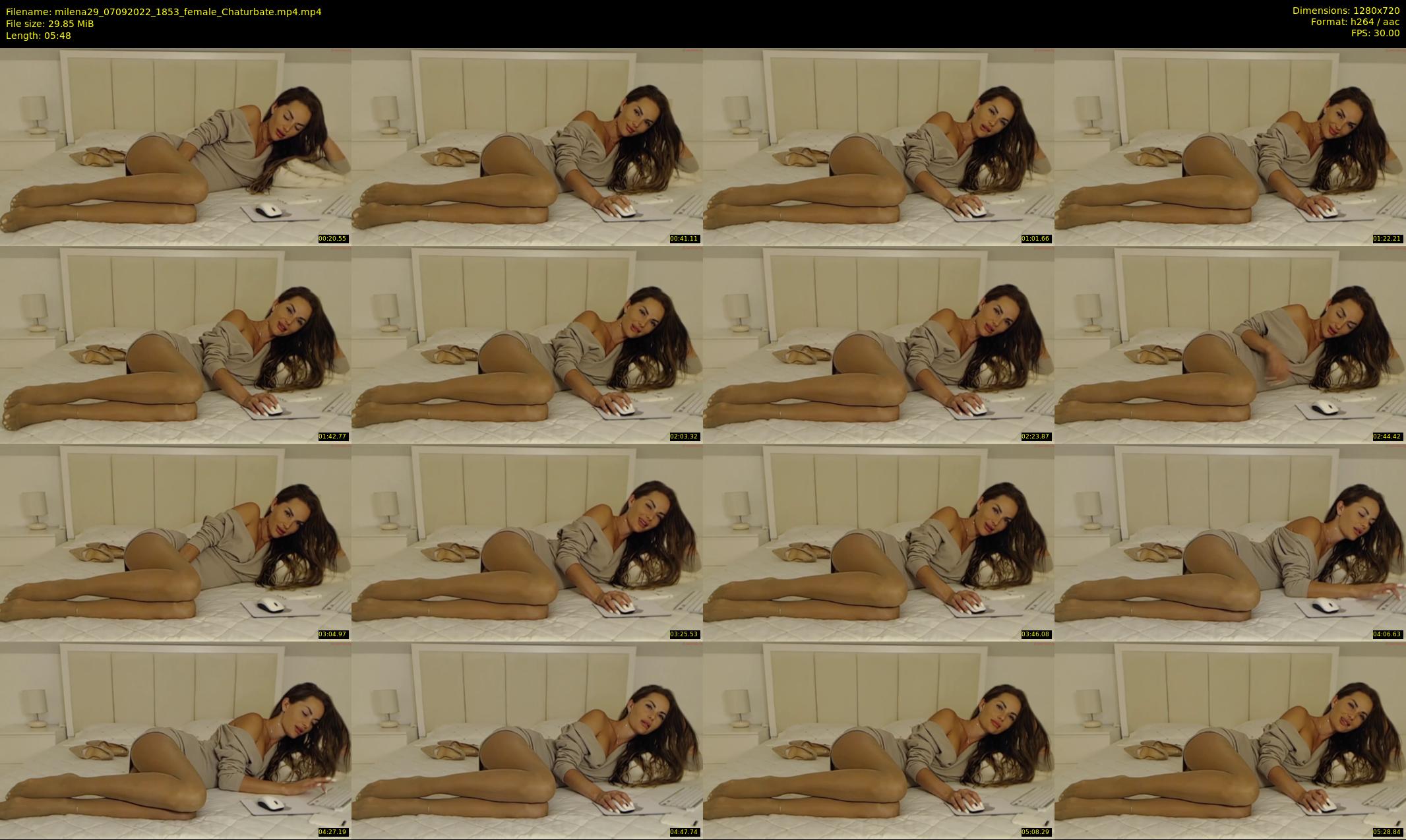 milena29 — 6 minute Chaturbate female cam show recording, 720p, Sep 7, 2022