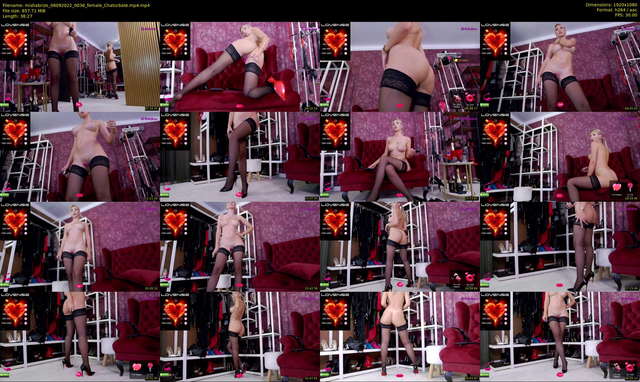 mishabrizo — 39 minute Chaturbate female cam show recording, 1080p, Sep 8, 2022