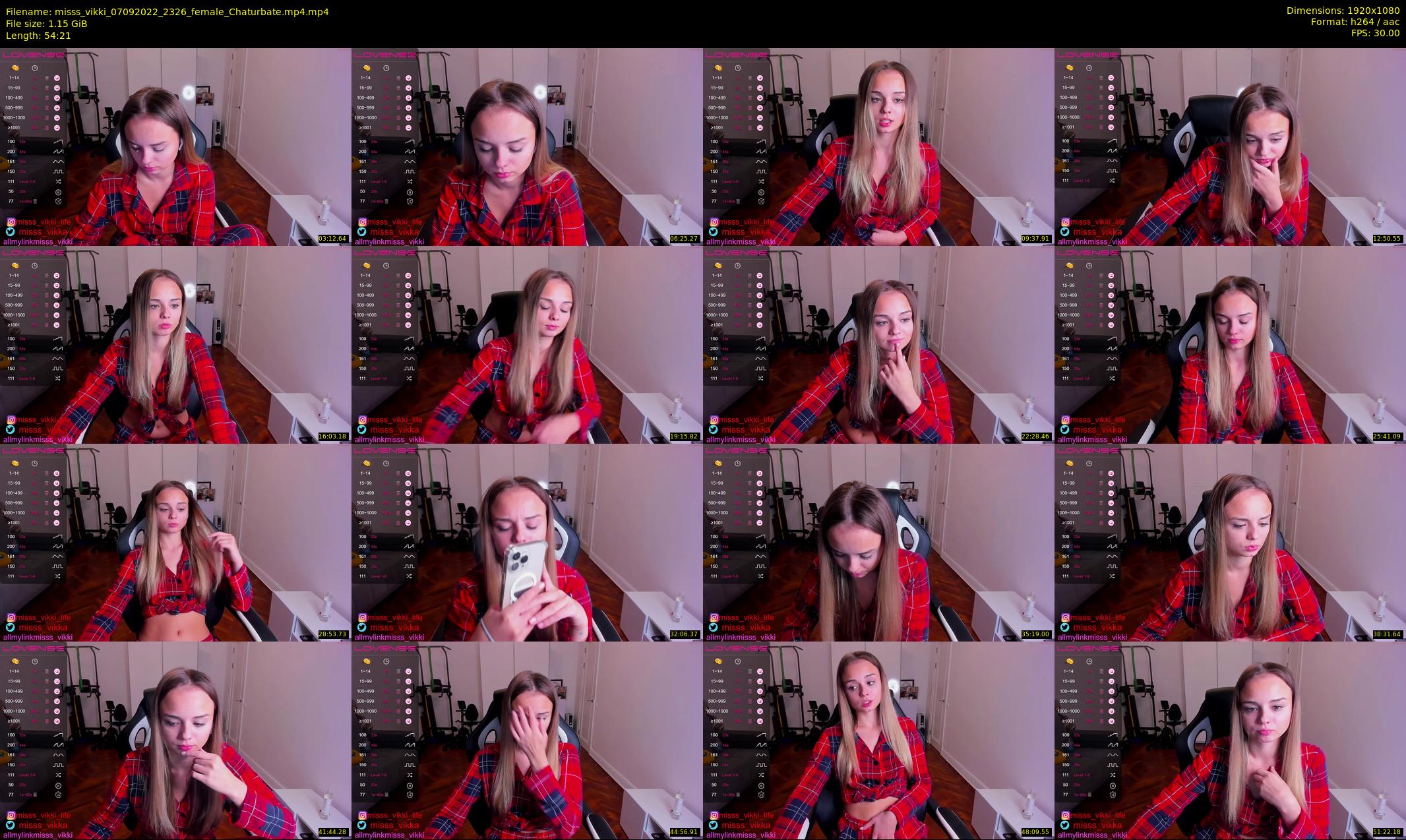 misss_vikki — 55 minute Chaturbate female cam show recording, 1080p, Sep 7, 2022