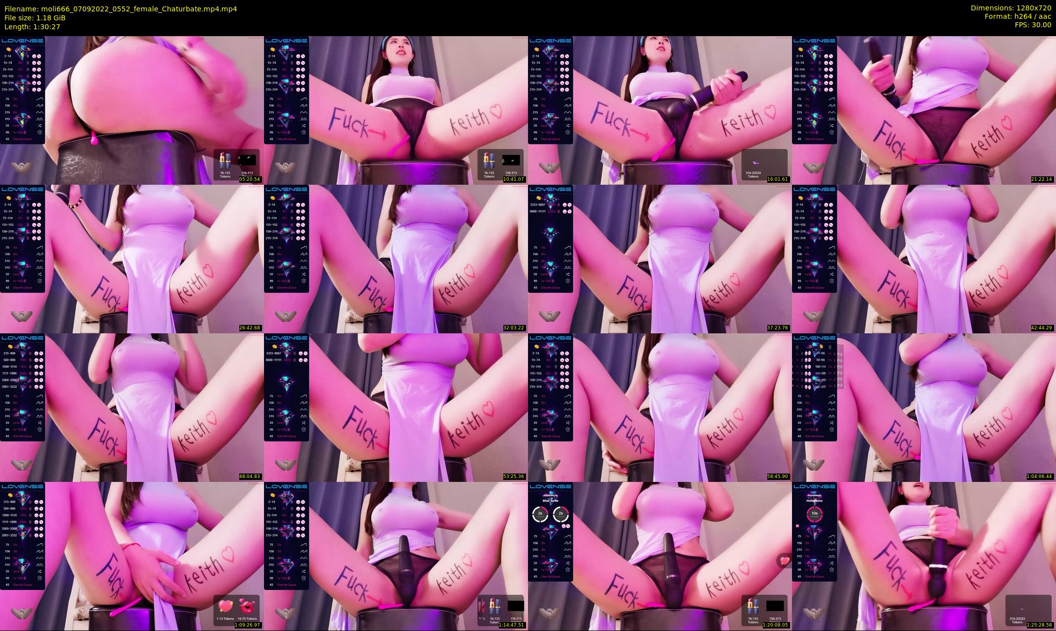 moli666 — 91 minute Chaturbate female cam show recording, 720p, Sep 7, 2022