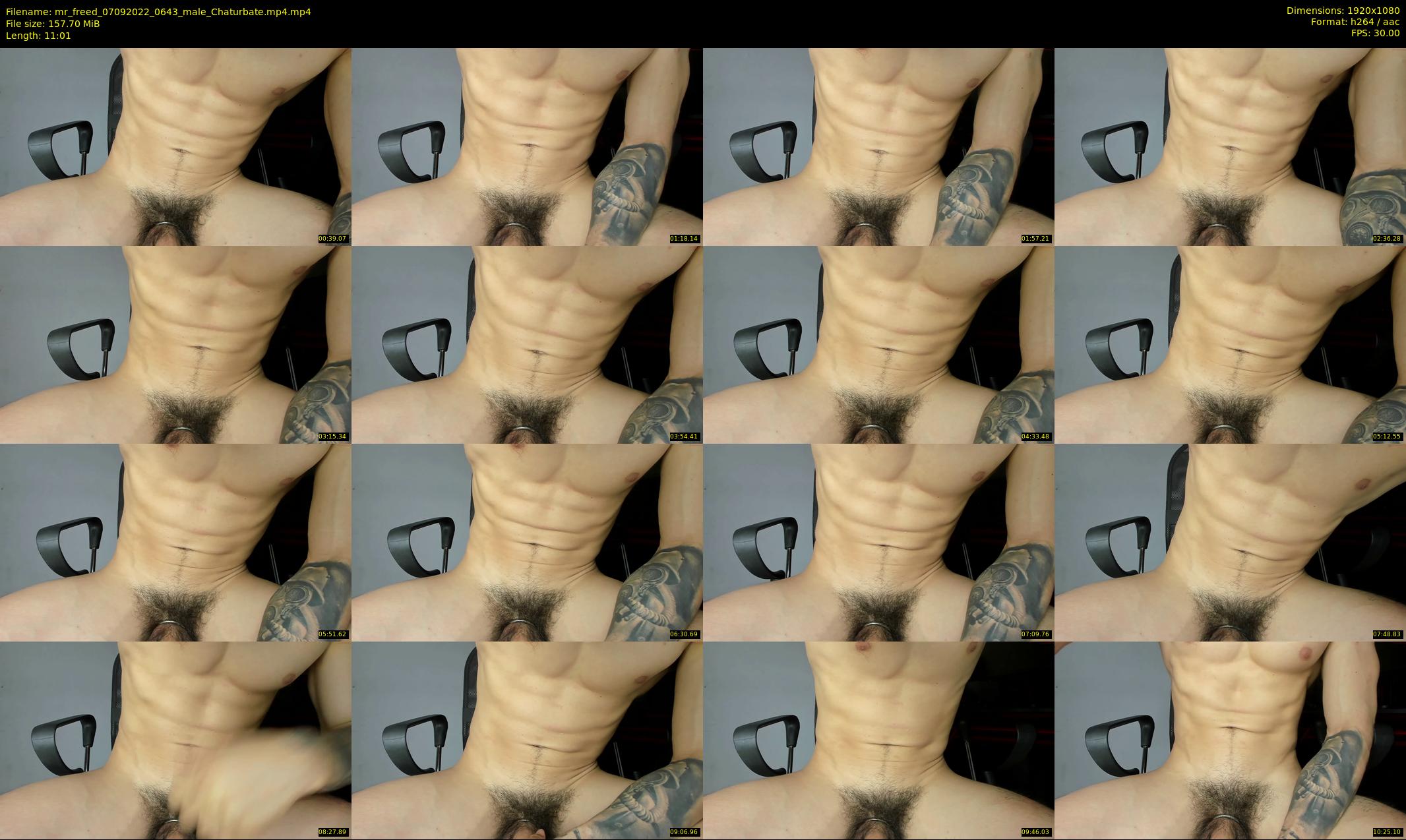mr_freed — 12 minute Chaturbate male cam show recording, 1080p, Sep 7, 2022