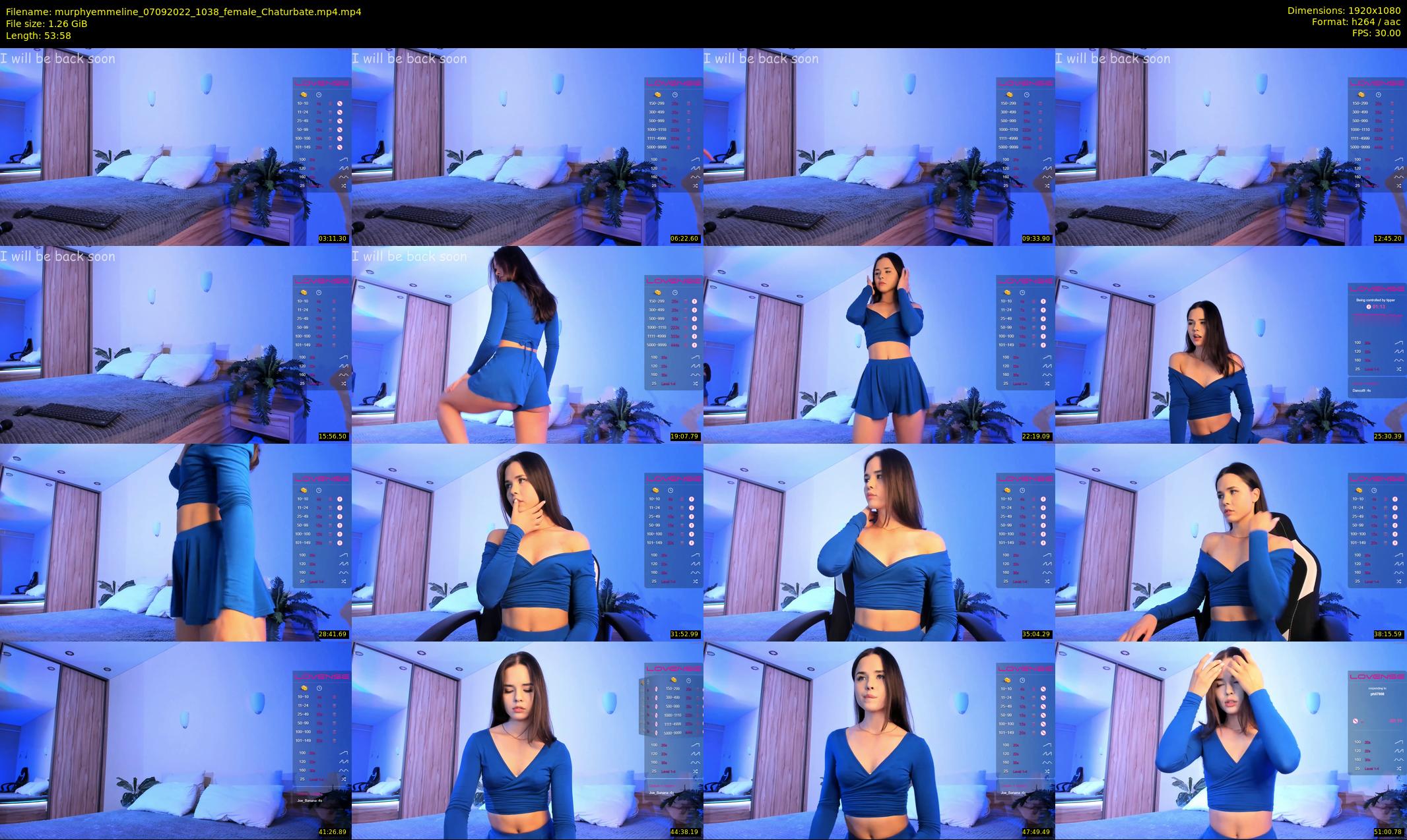 murphyemmeline — 54 minute Chaturbate female cam show recording, 1080p, Sep 7, 2022