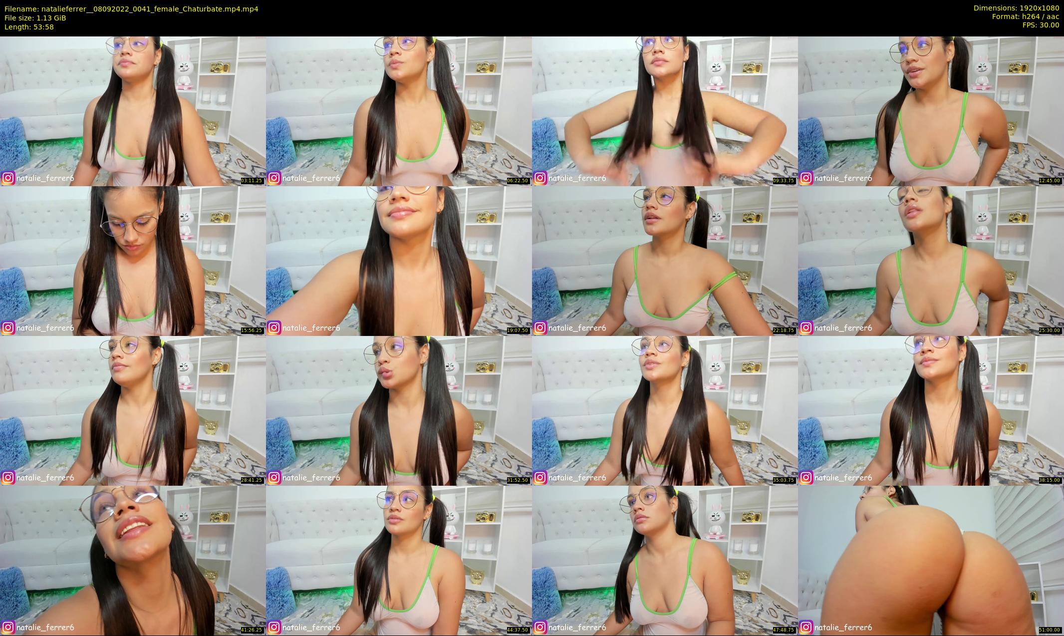 natalieferrer_ — 54 minute Chaturbate female cam show recording, 1080p, Sep 8, 2022