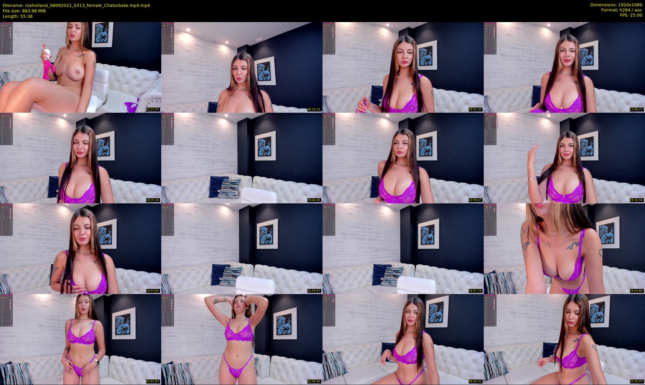 niaholland — 56 minute Chaturbate female cam show recording, 1080p, Sep 8, 2022