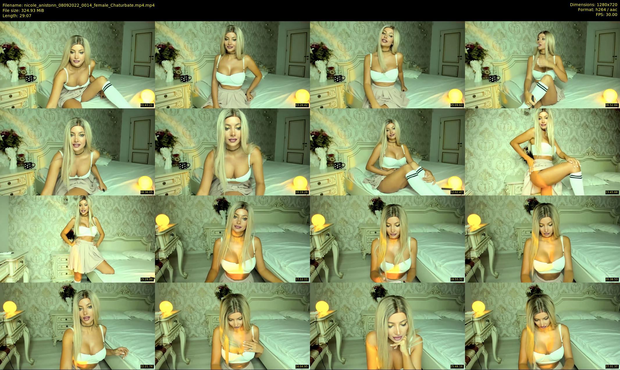 nicole_anistonn — 30 minute Chaturbate female cam show recording, 720p, Sep 8, 2022