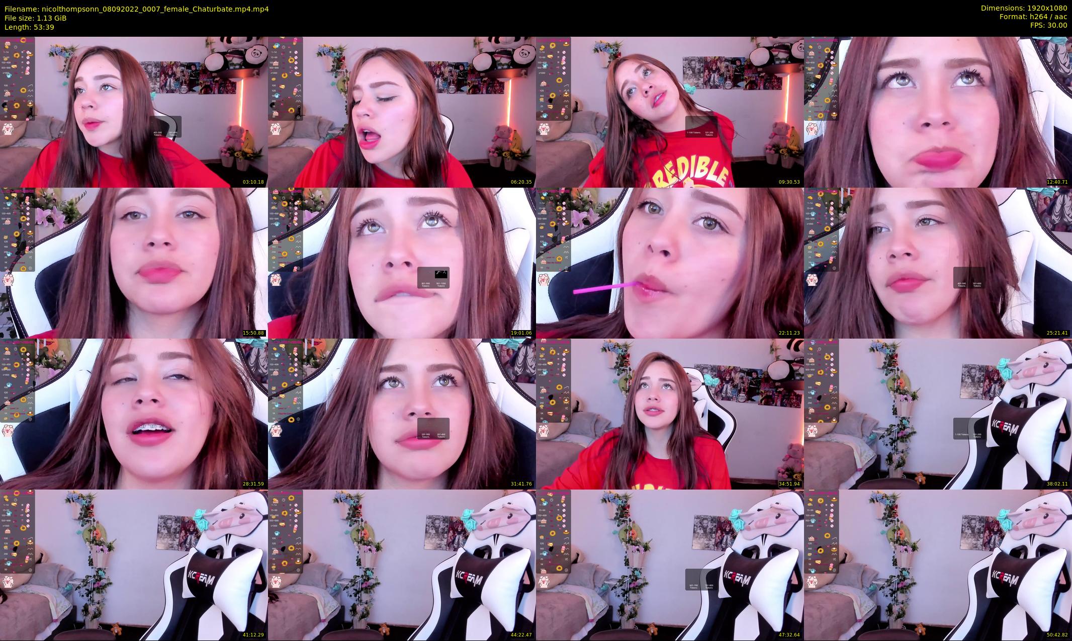 nicolthompsonn — 54 minute Chaturbate female cam show recording, 1080p, Sep 8, 2022