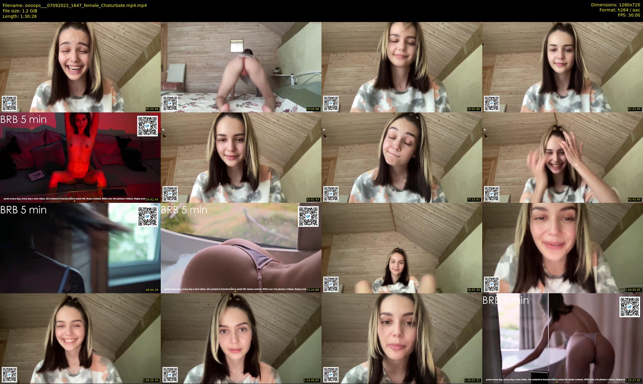 oooops__ — 91 minute Chaturbate female cam show recording, 720p, Sep 7, 2022