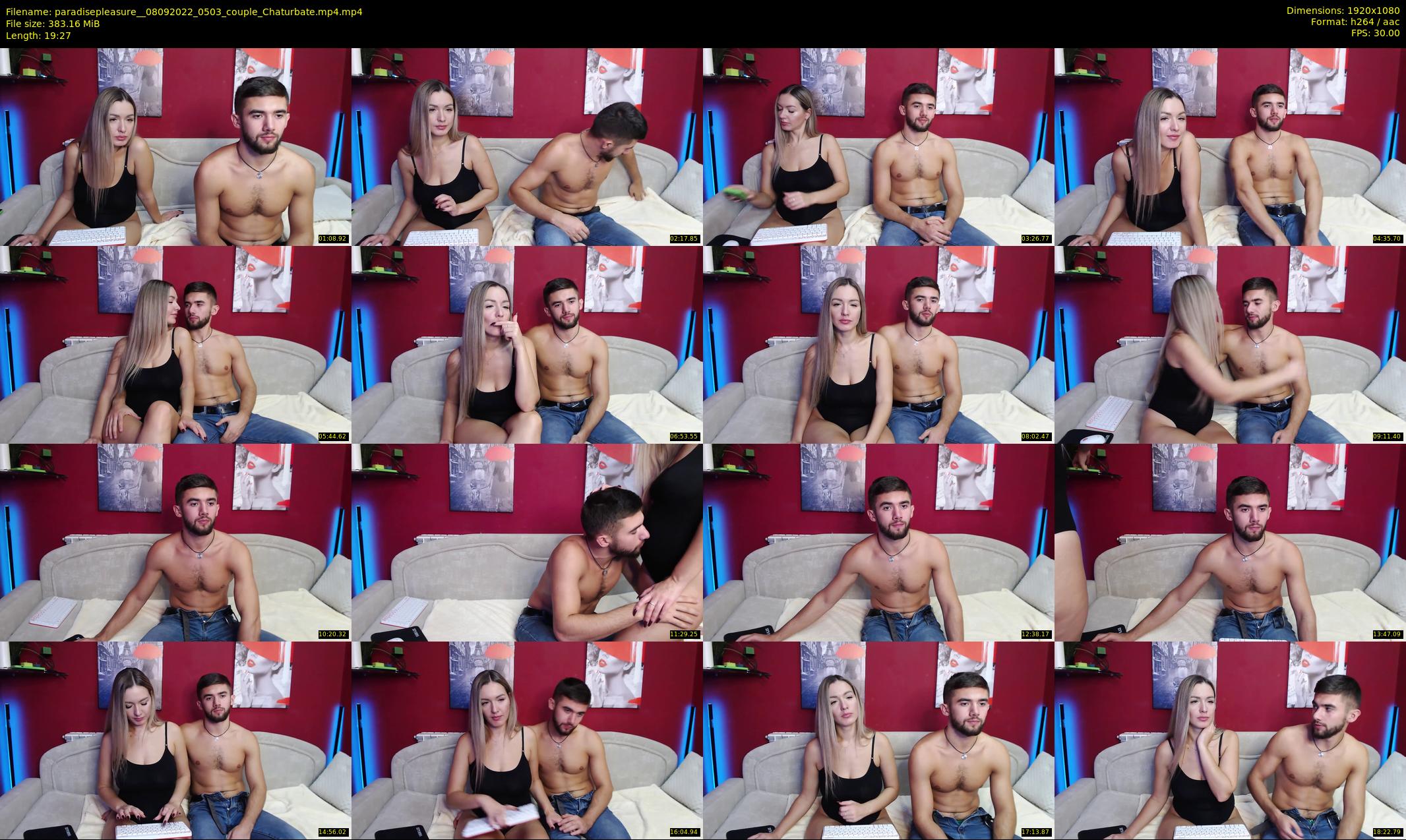 paradisepleasure_ — 20 minute Chaturbate couple cam show recording, 1080p, Sep 8, 2022