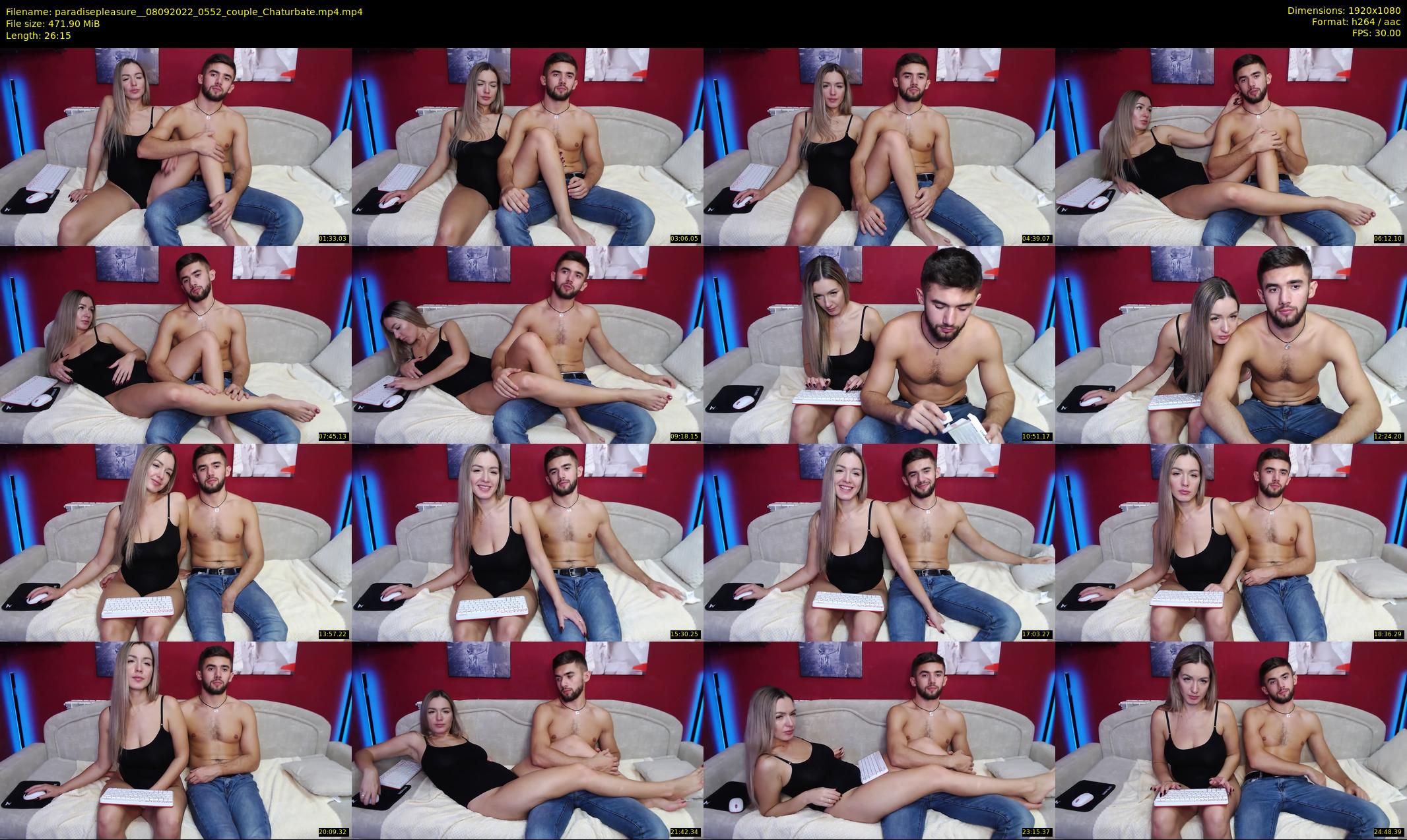 paradisepleasure_ — 27 minute Chaturbate couple cam show recording, 1080p, Sep 8, 2022