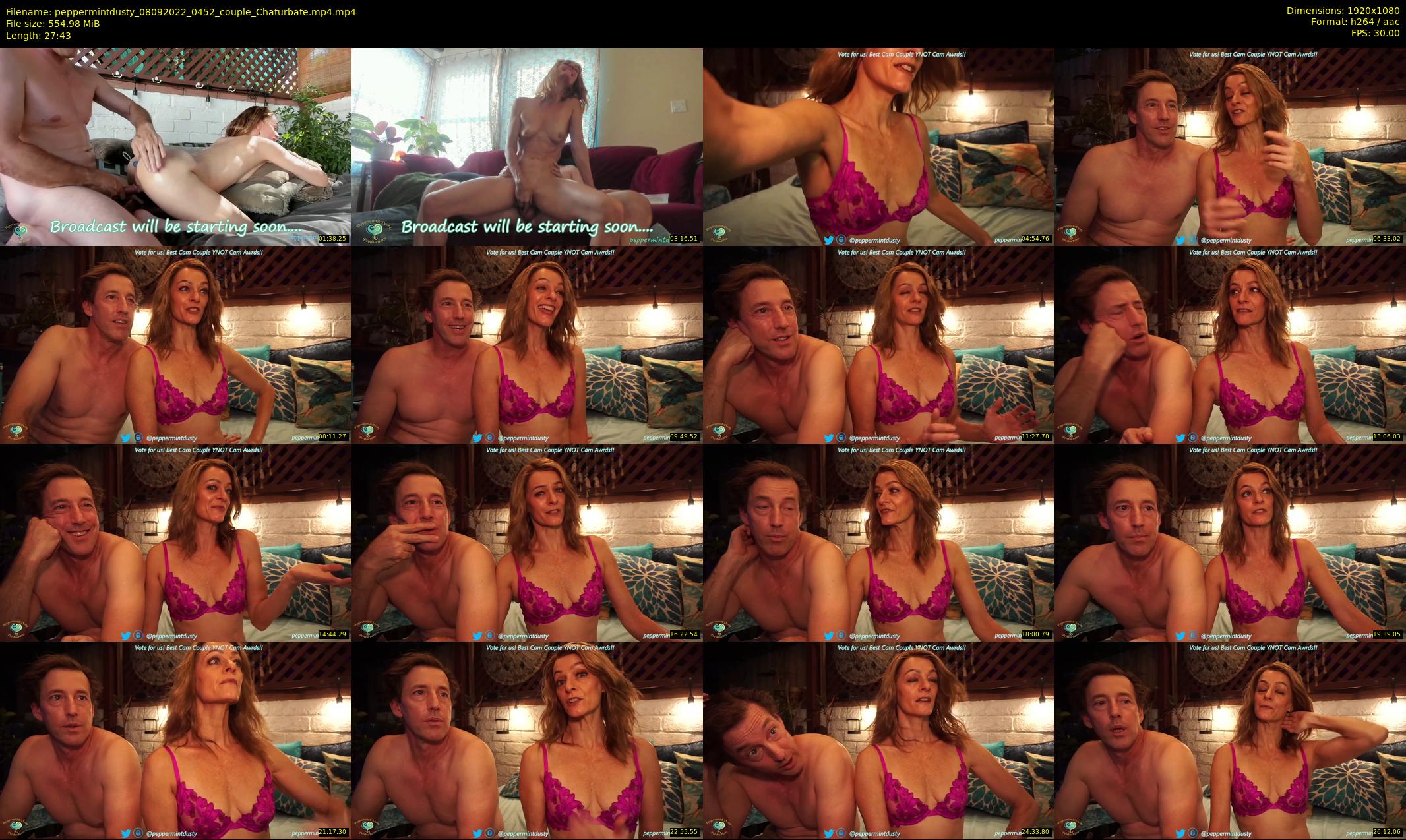 peppermintdusty — 28 minute Chaturbate couple cam show recording, 1080p, Sep 8, 2022