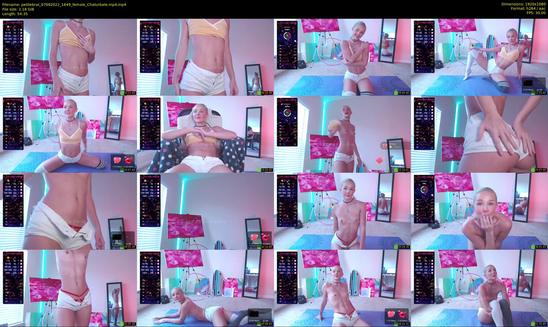 petitebrat — 55 minute Chaturbate female cam show recording, 1080p, Sep 7, 2022