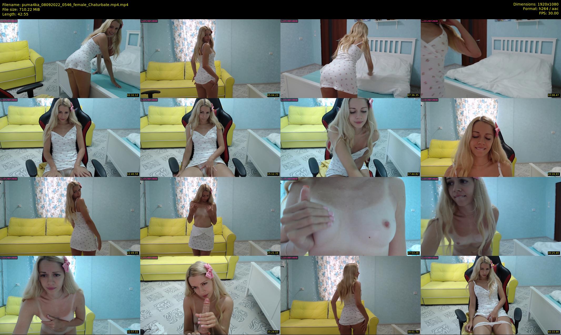 puma4ka — 43 minute Chaturbate female cam show recording, 1080p, Sep 8, 2022