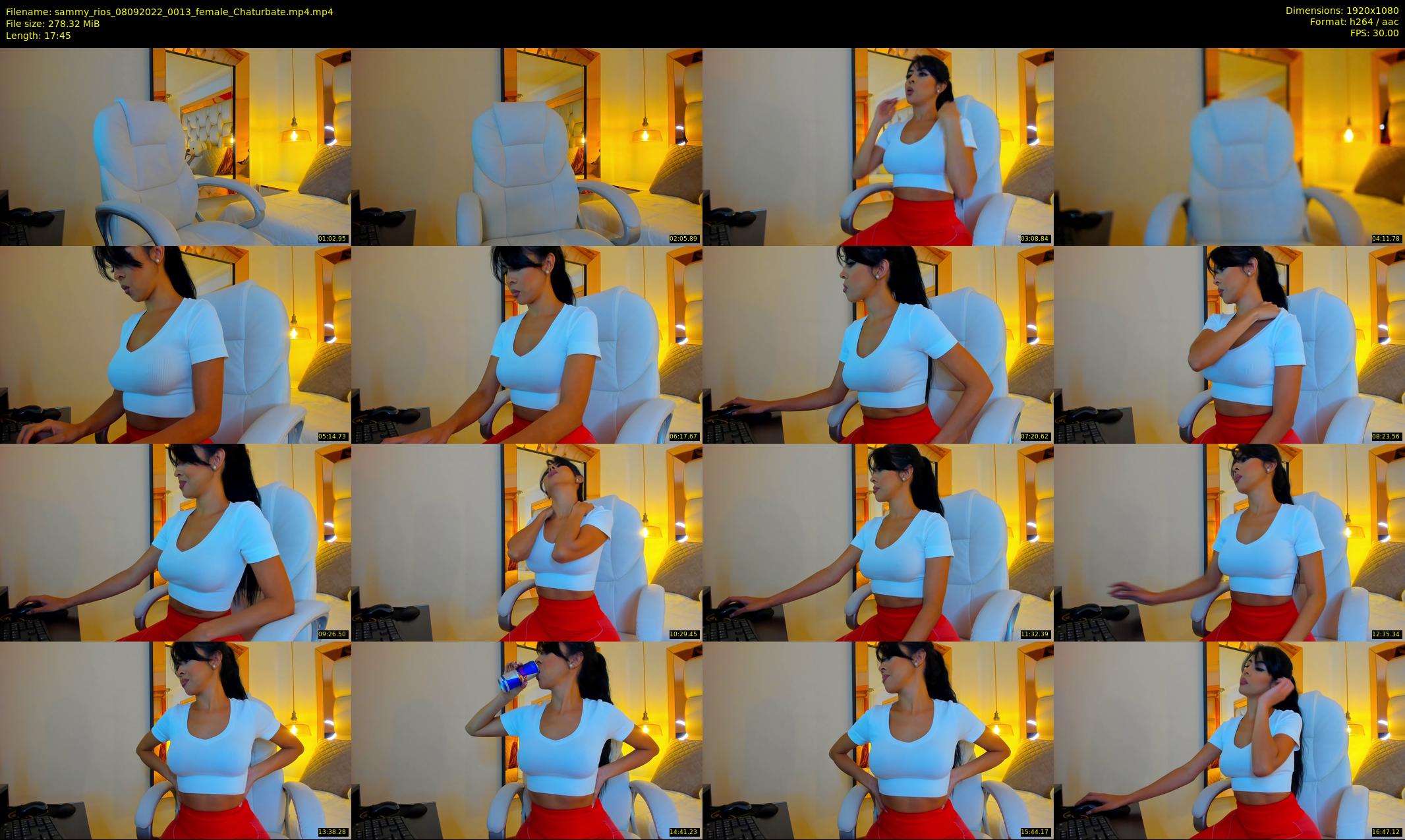 sammy_rios — 18 minute Chaturbate female cam show recording, 1080p, Sep 8, 2022
