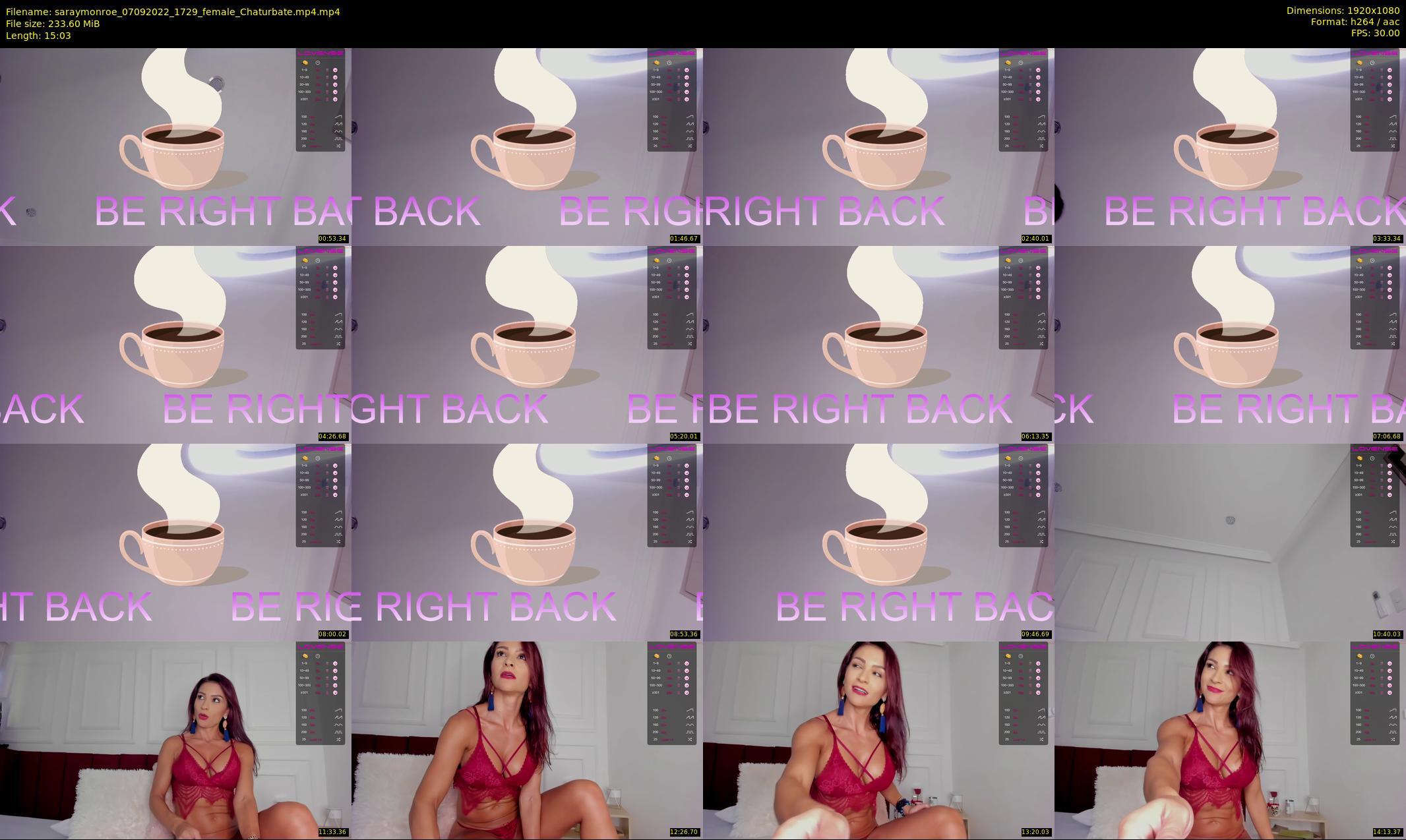saraymonroe — 16 minute Chaturbate female cam show recording, 1080p, Sep 7, 2022