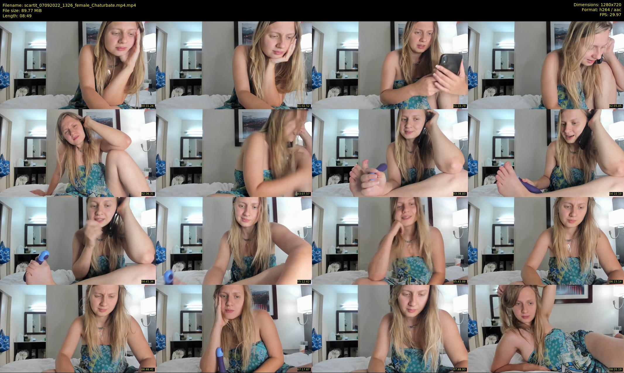 scartit — 9 minute Chaturbate female cam show recording, 720p, Sep 7, 2022