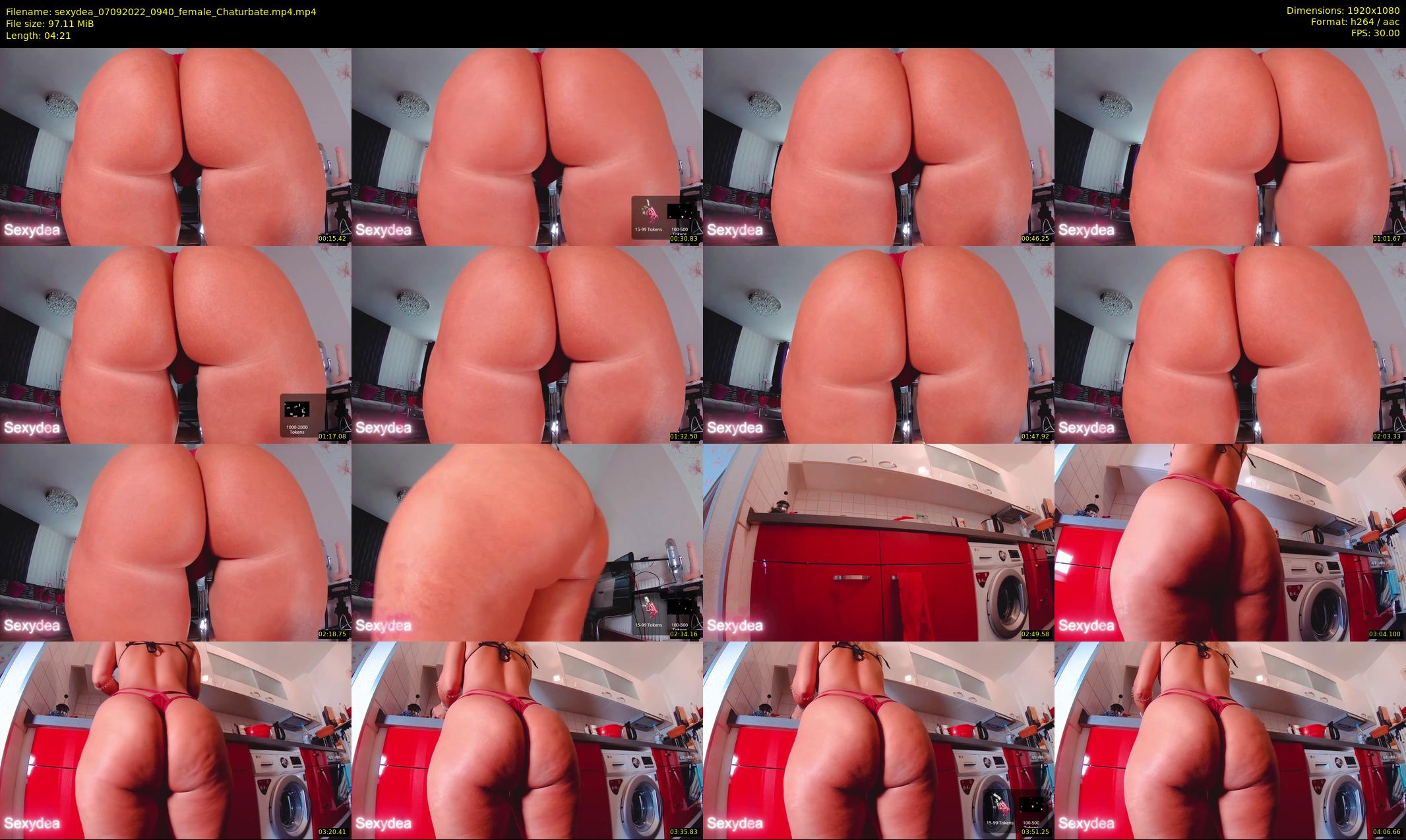 sexydea — 5 minute Chaturbate female cam show recording, 1080p, Sep 7, 2022
