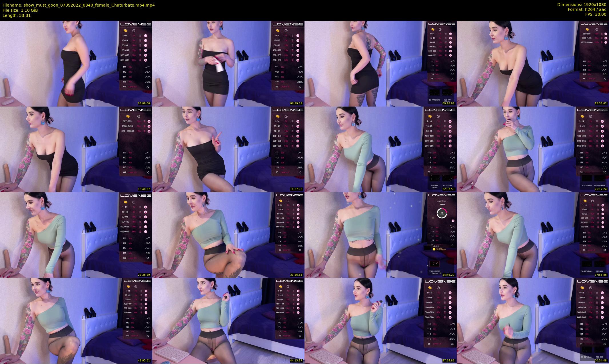 show_must_goon — 54 minute Chaturbate female cam show recording, 1080p, Sep 7, 2022