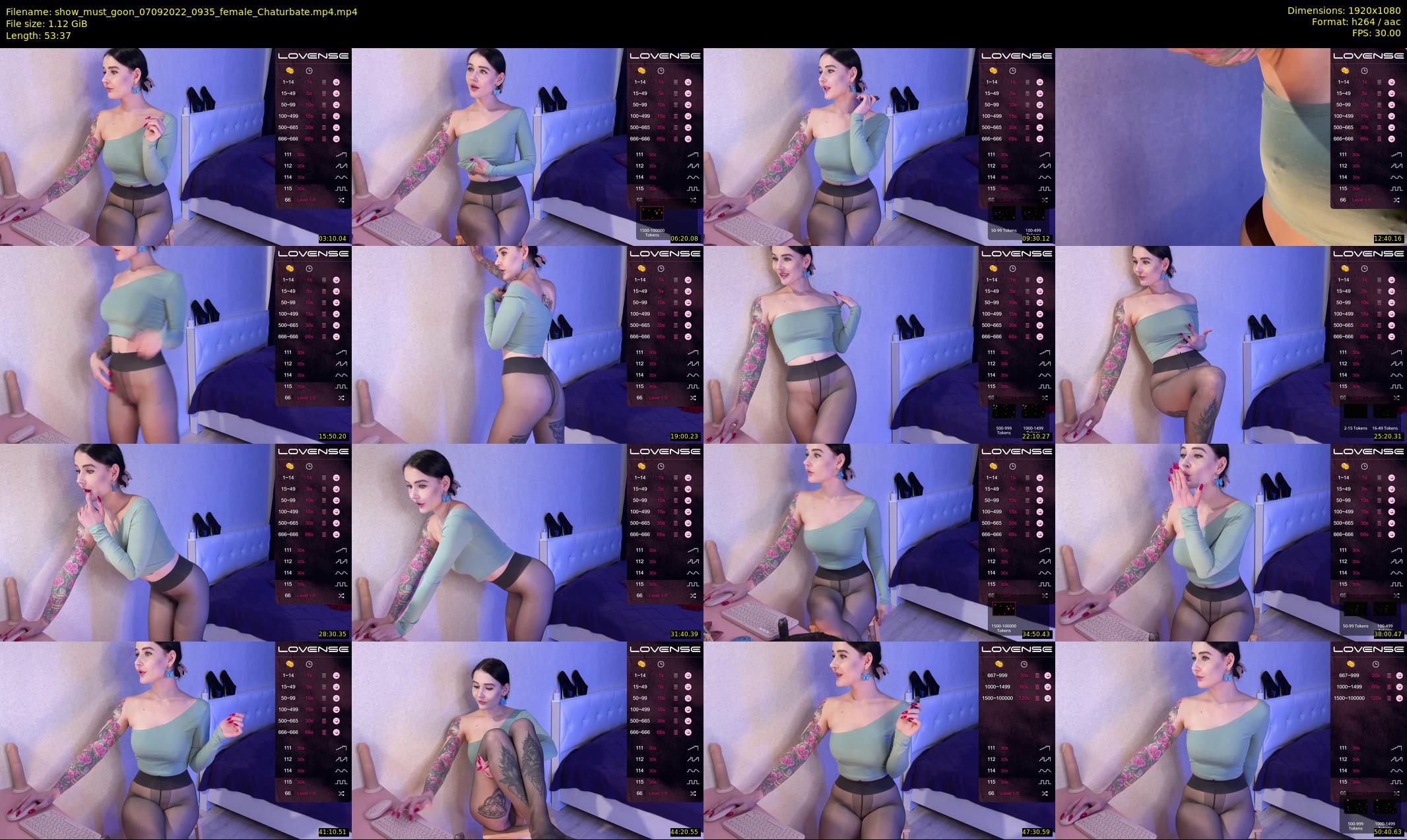 show_must_goon — 54 minute Chaturbate female cam show recording, 1080p, Sep 7, 2022
