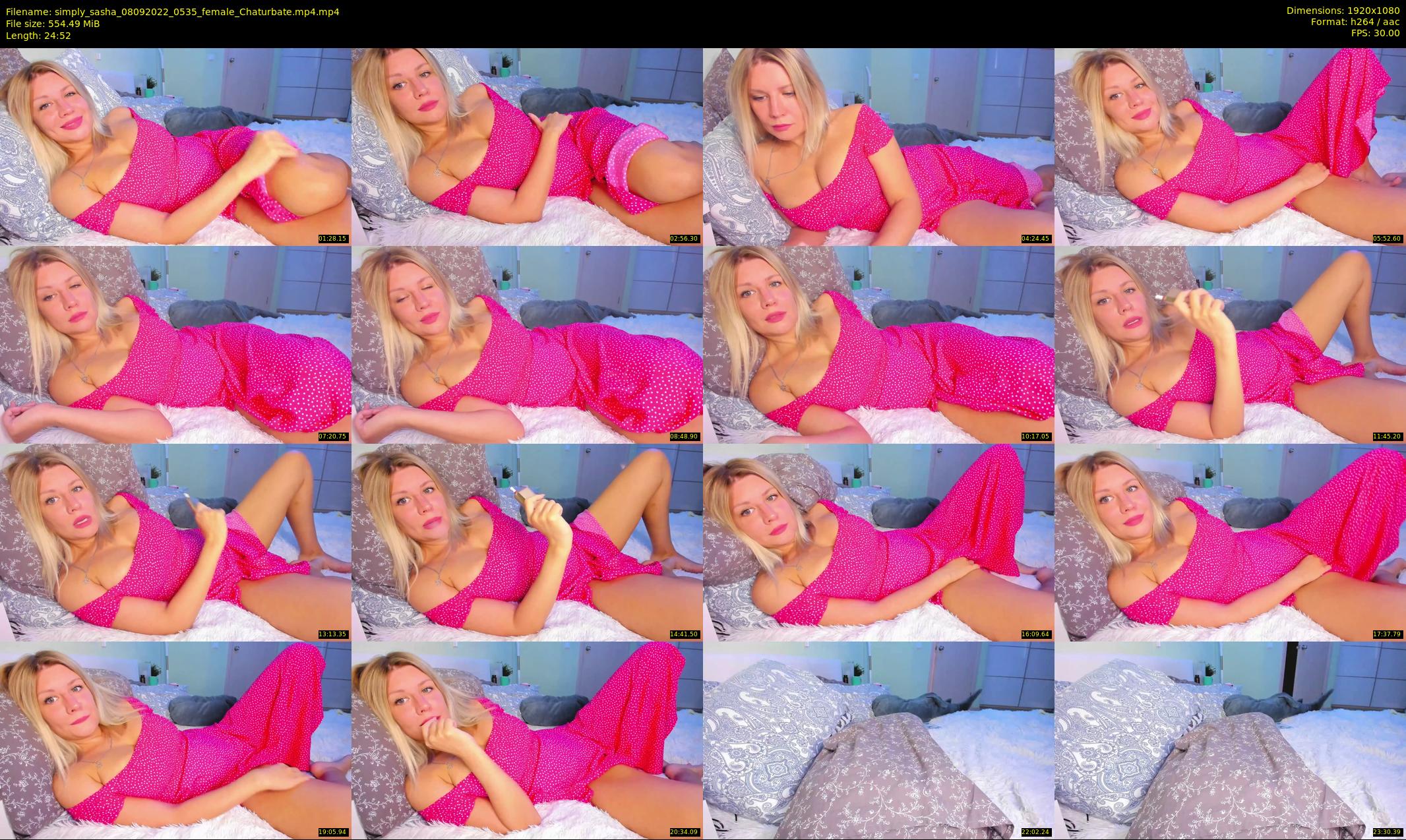 simply_sasha — 25 minute Chaturbate female cam show recording, 1080p, Sep 8, 2022