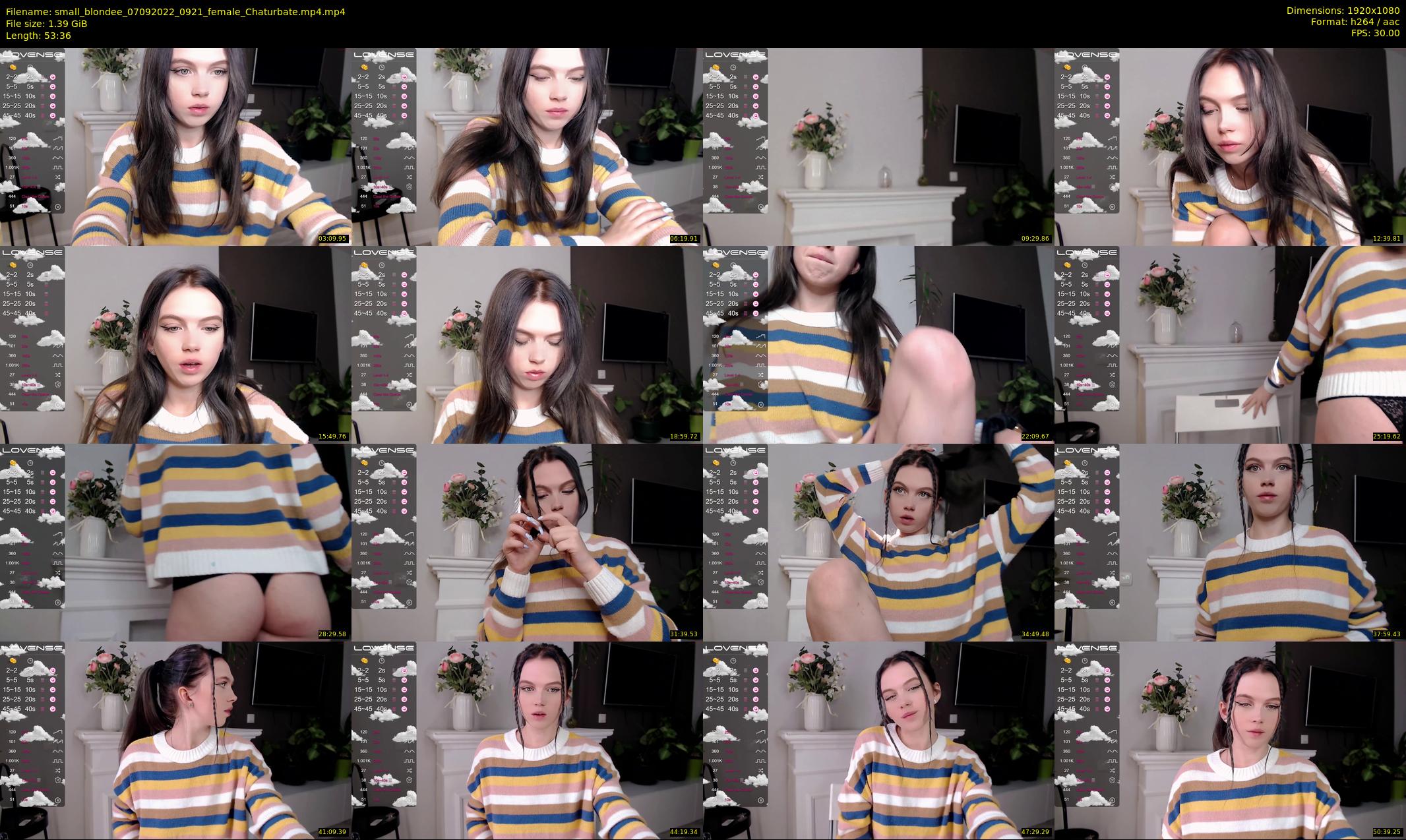 small_blondee — 54 minute Chaturbate female cam show recording, 1080p, Sep 7, 2022