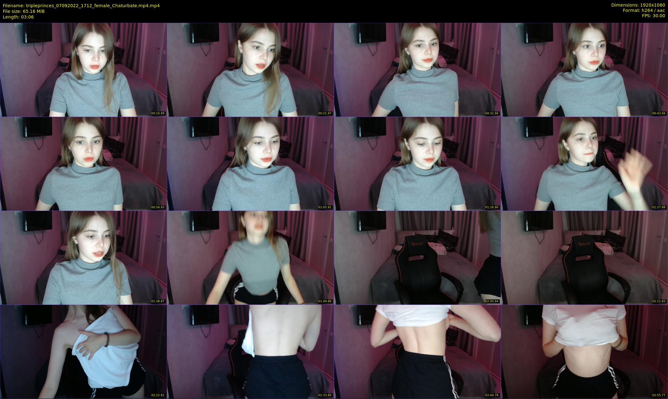 tripleprinces — 4 minute Chaturbate female cam show recording, 1080p, Sep 7, 2022