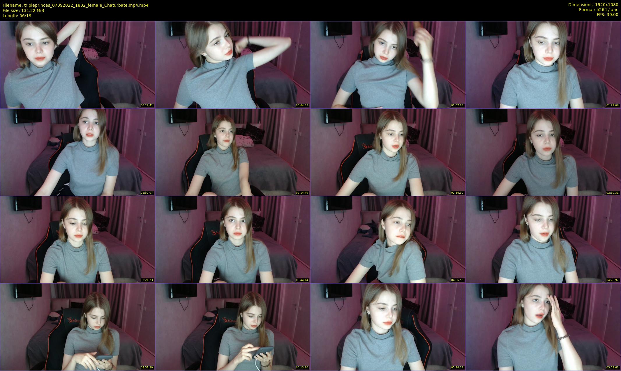 tripleprinces — 7 minute Chaturbate female cam show recording, 1080p, Sep 7, 2022