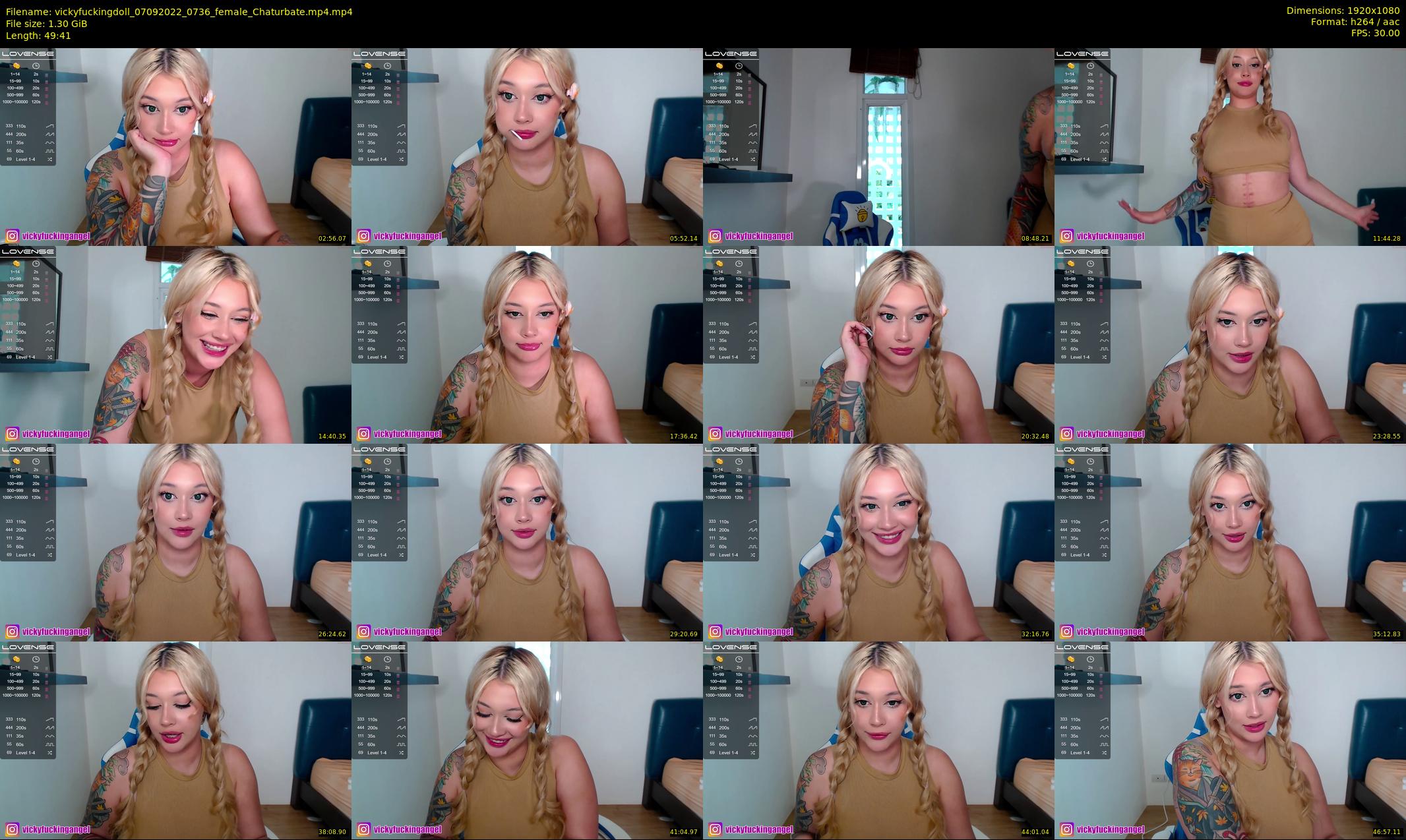 vickyfuckingdoll — 50 minute Chaturbate female cam show recording, 1080p, Sep 7, 2022
