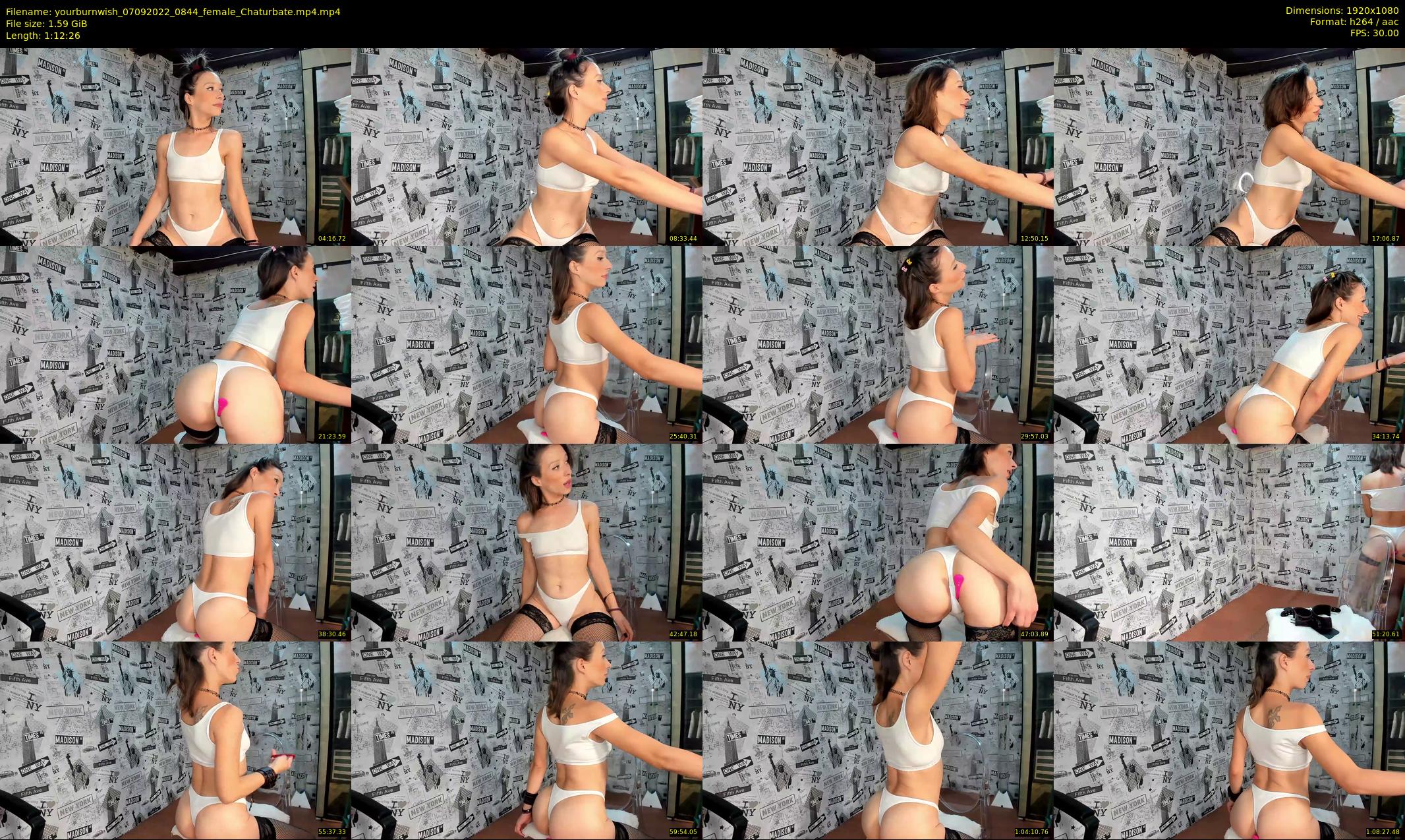 yourburnwish — 73 minute Chaturbate female cam show recording, 1080p, Sep 7, 2022