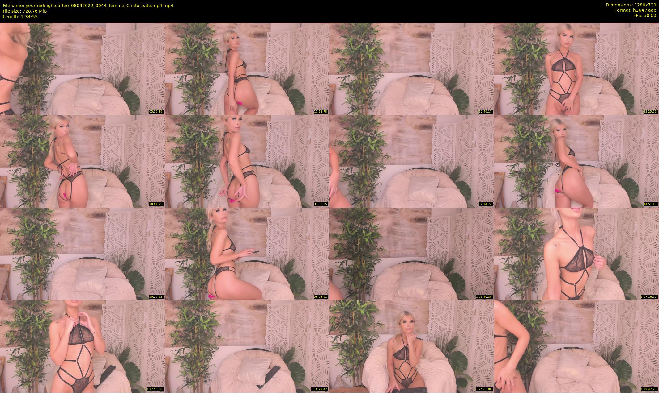 yourmidnightcoffee — 95 minute Chaturbate female cam show recording, 720p, Sep 8, 2022