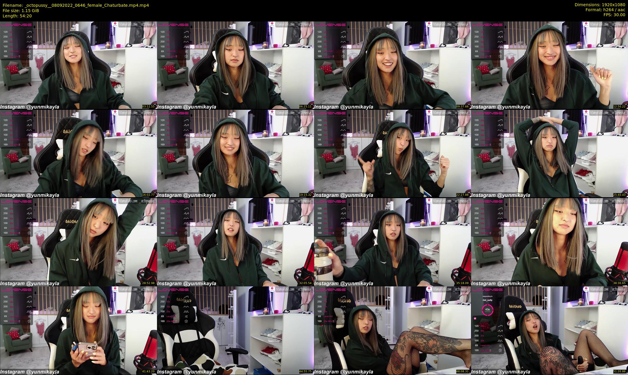 _octopussy_ — 55 minute Chaturbate female cam show recording, 1080p, Sep 8, 2022