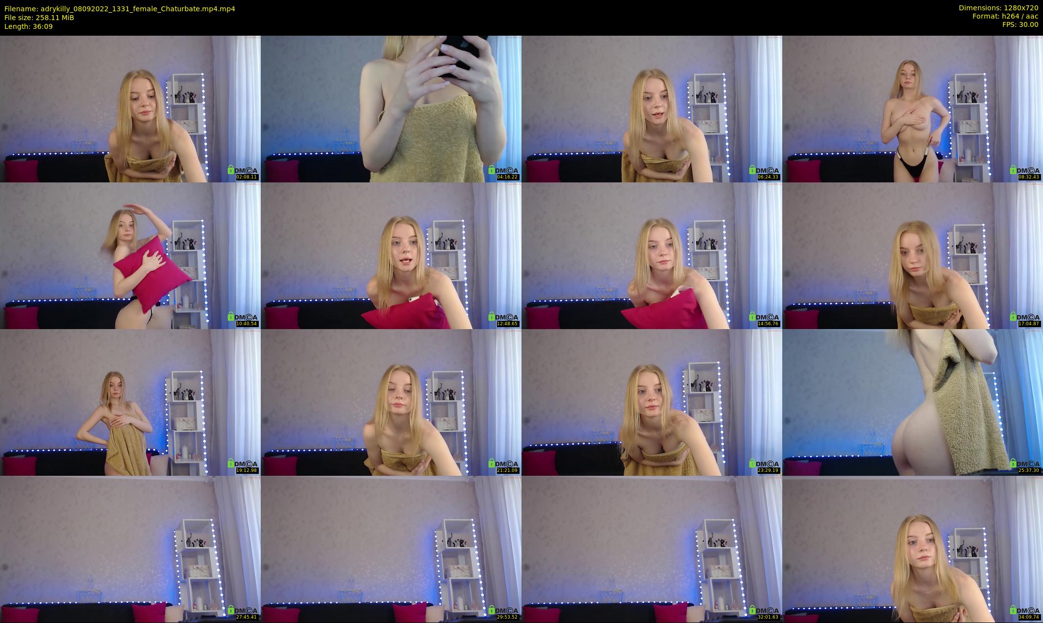 adrykilly — 37 minute Chaturbate female cam show recording, 720p, Sep 8, 2022